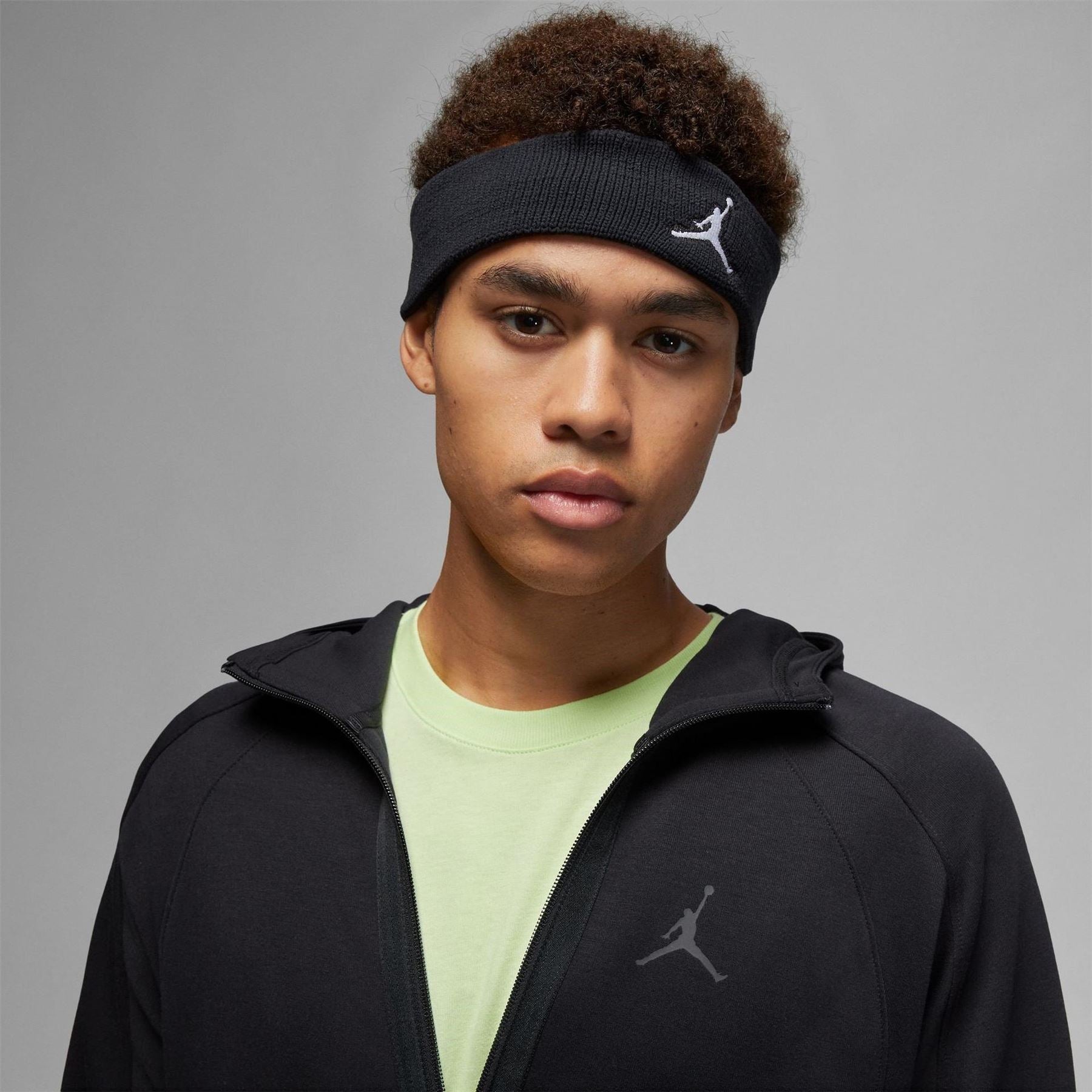 Air Jordan Mens Jordan Dri Fit Sport Air Fleece Full Zip Hoodie