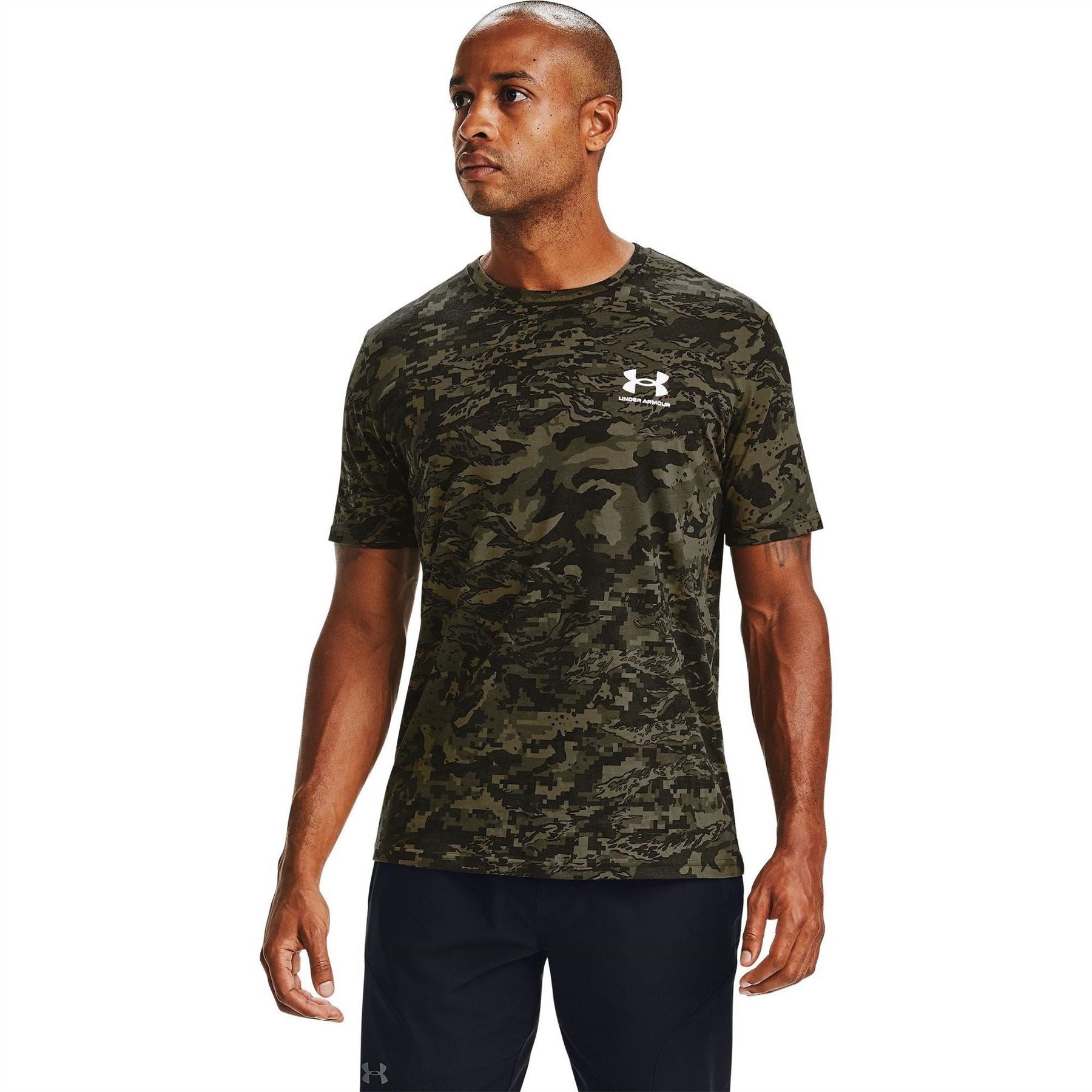 Under Armour Camo Regular Fit Crew Neck Short Sleeve T-Shirt