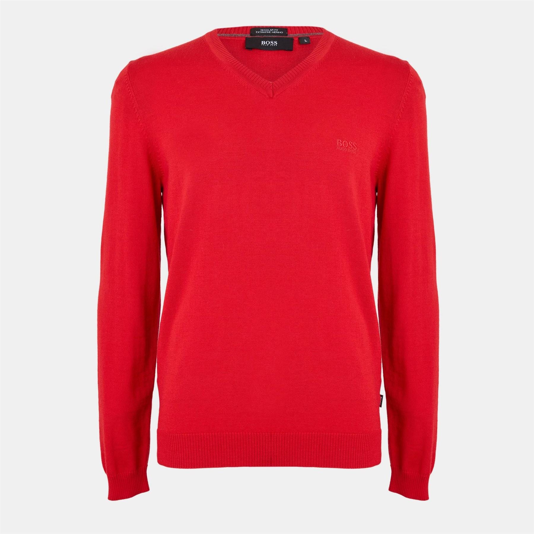 Boss V-Neck Long Sleeve Regular Fit Sweater