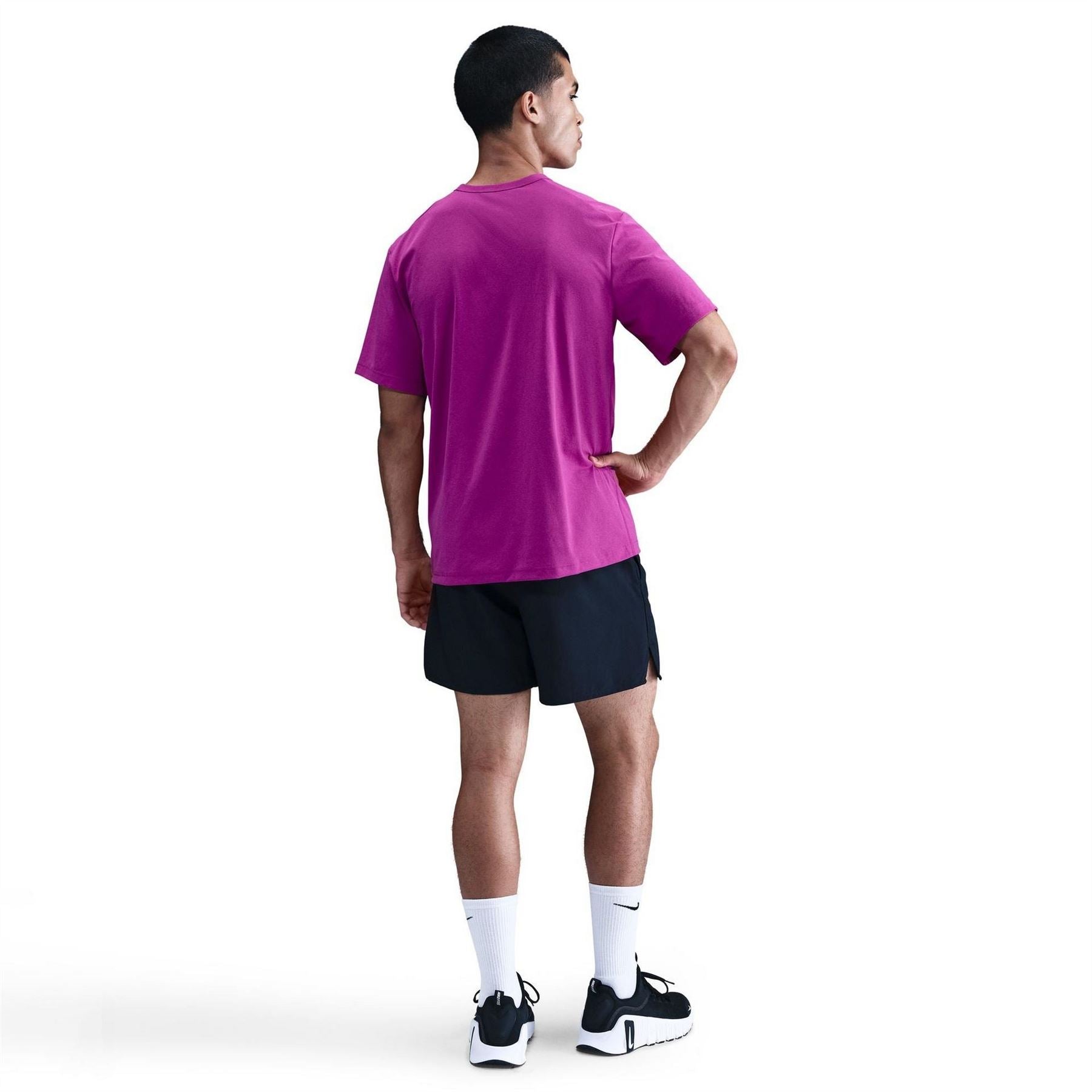 Nike Mens Dri Fit Uv Hyverse Short Sleeve Fitness Top