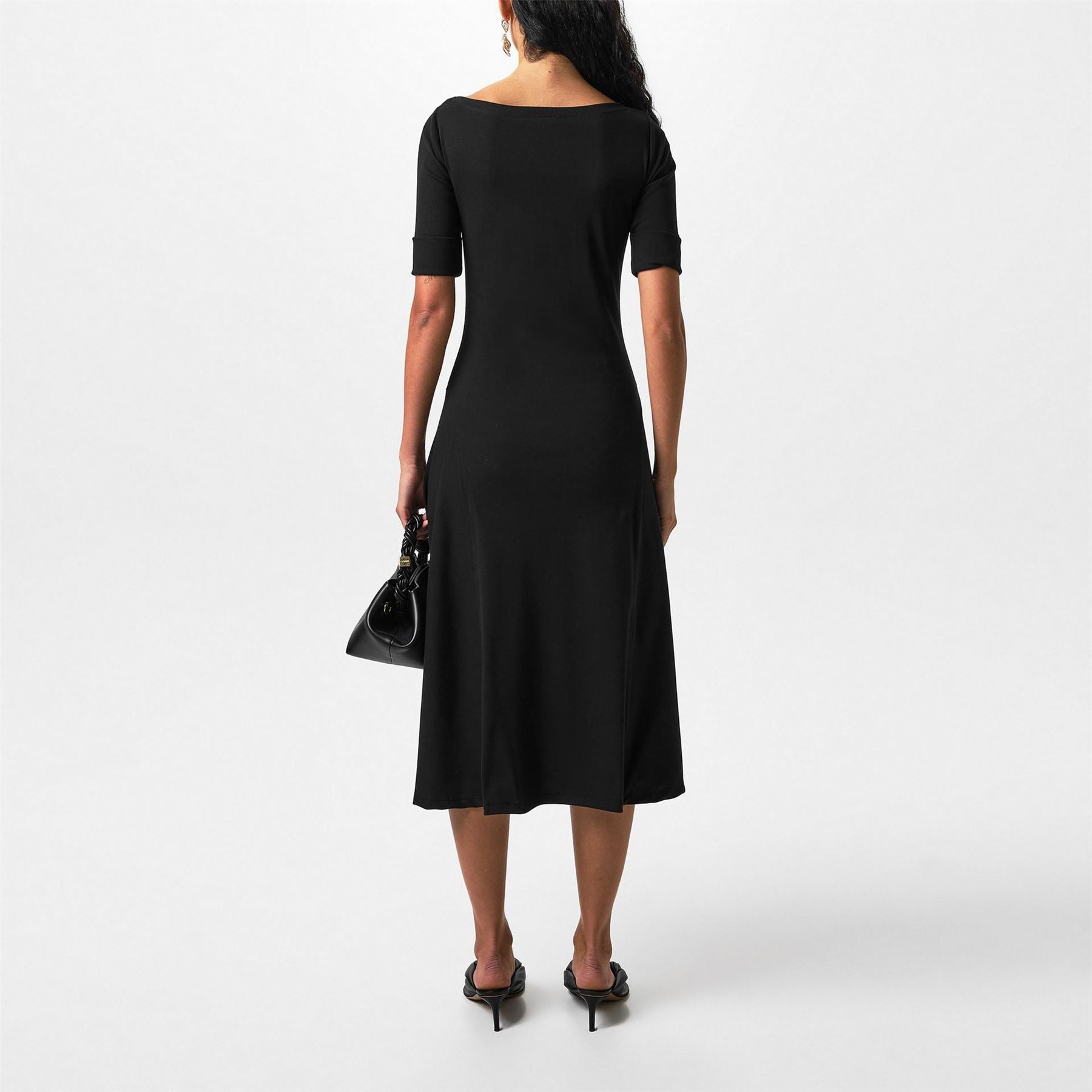 Lauren by Ralph Lauren Boat Neck Jersey Midi Dress