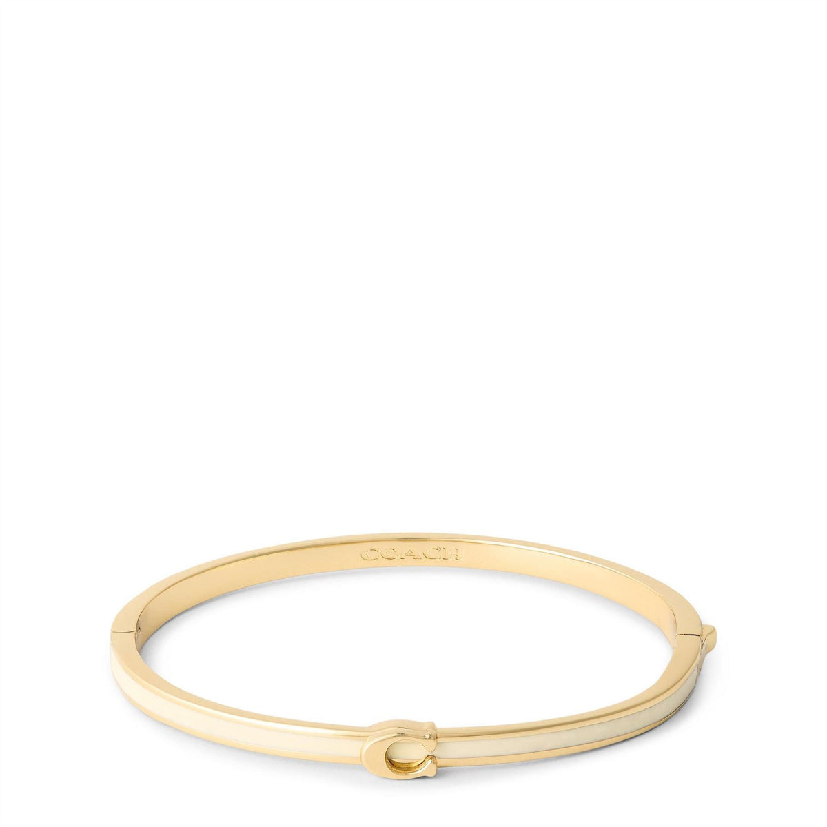 Coach Engraved Logo Bangle