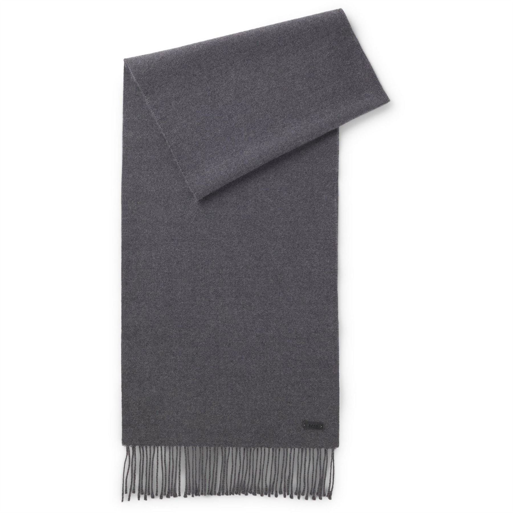 Boss Knitted Scarf With Logo Detail (naster)