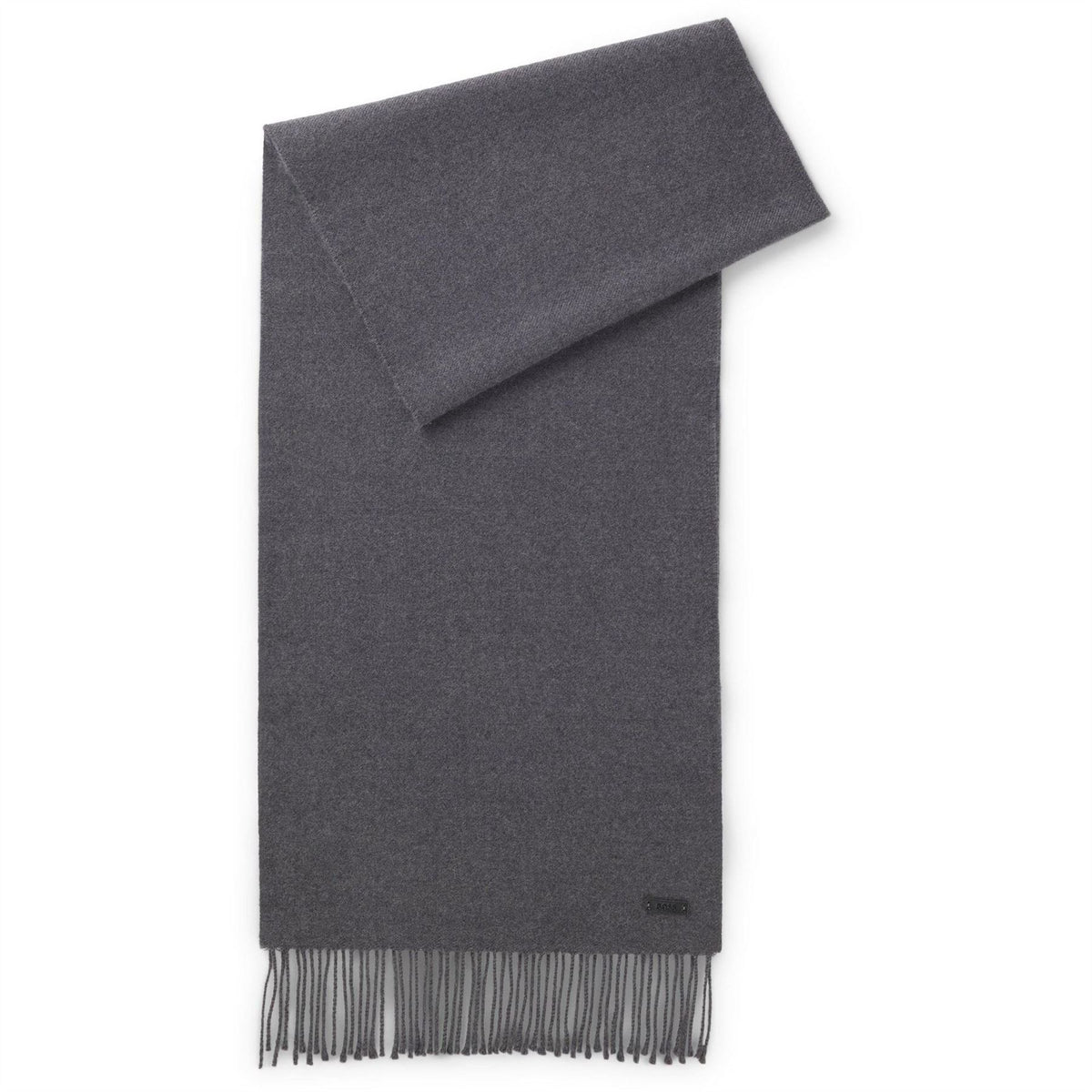 Boss Knitted Scarf With Logo Detail (naster)