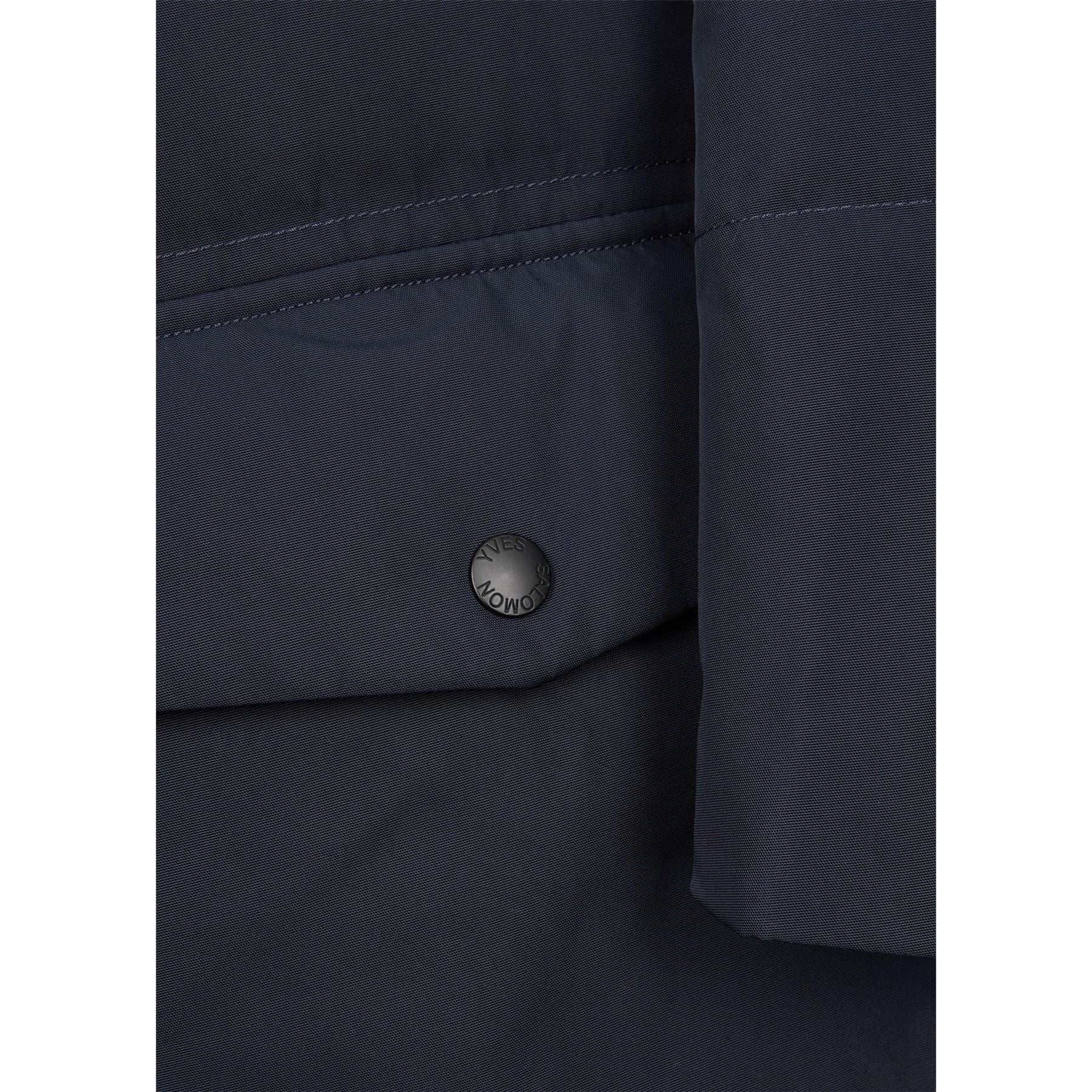 Yves Salomon Down Jacket With Fox Trim L