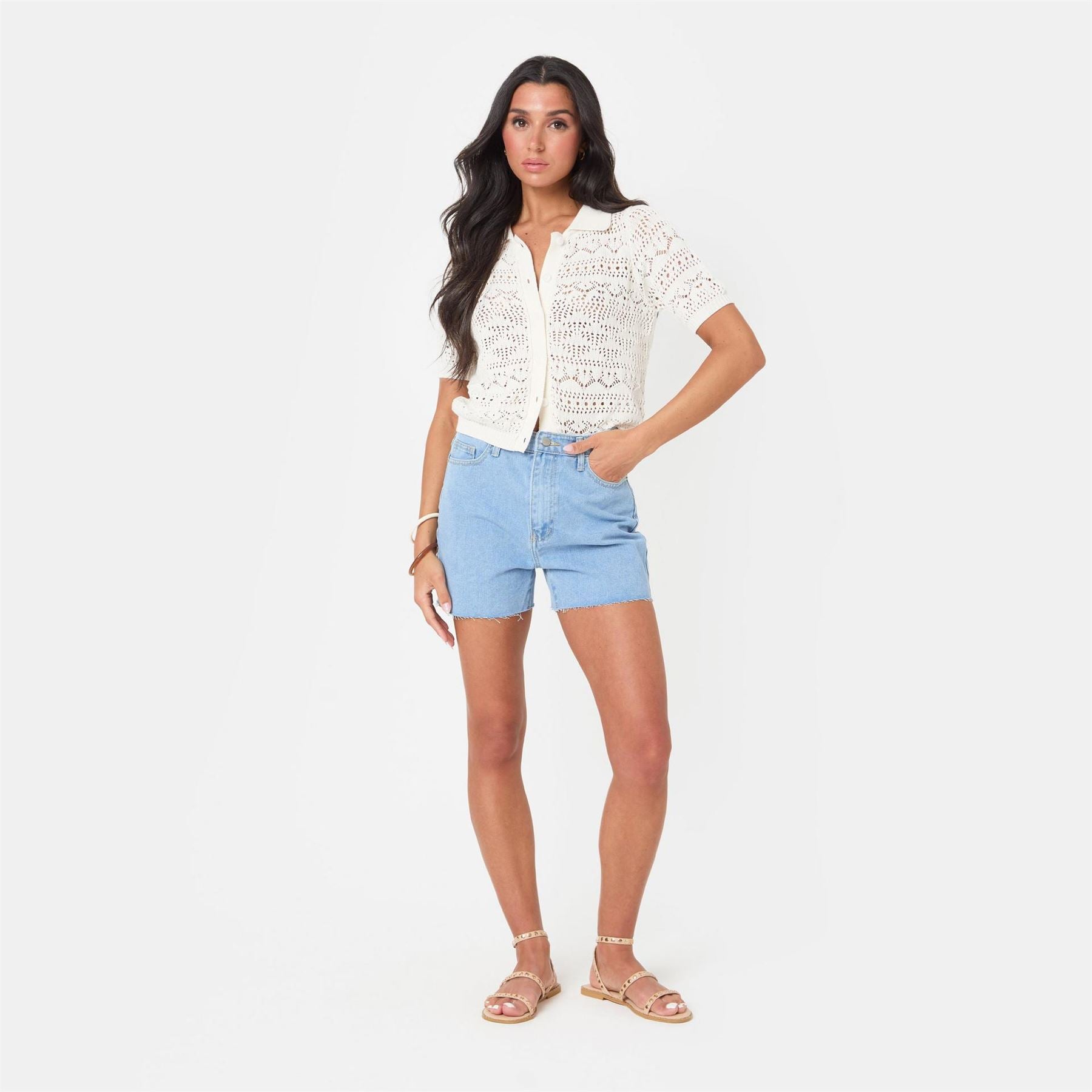 I Saw It First Crochet Lace Top