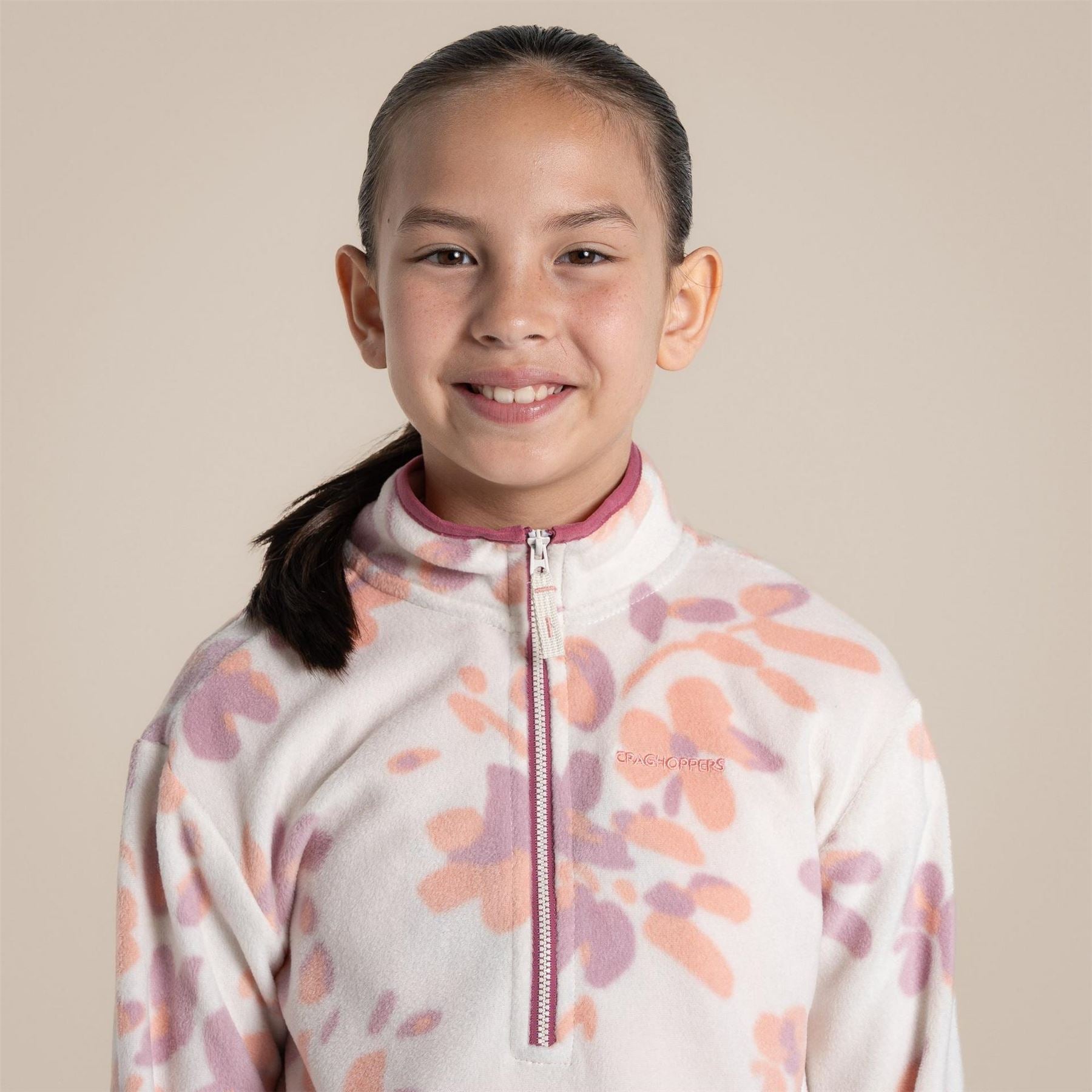 Craghoppers Bachas Embroidered Funnel Neck Long Sleeve Sweatshirt