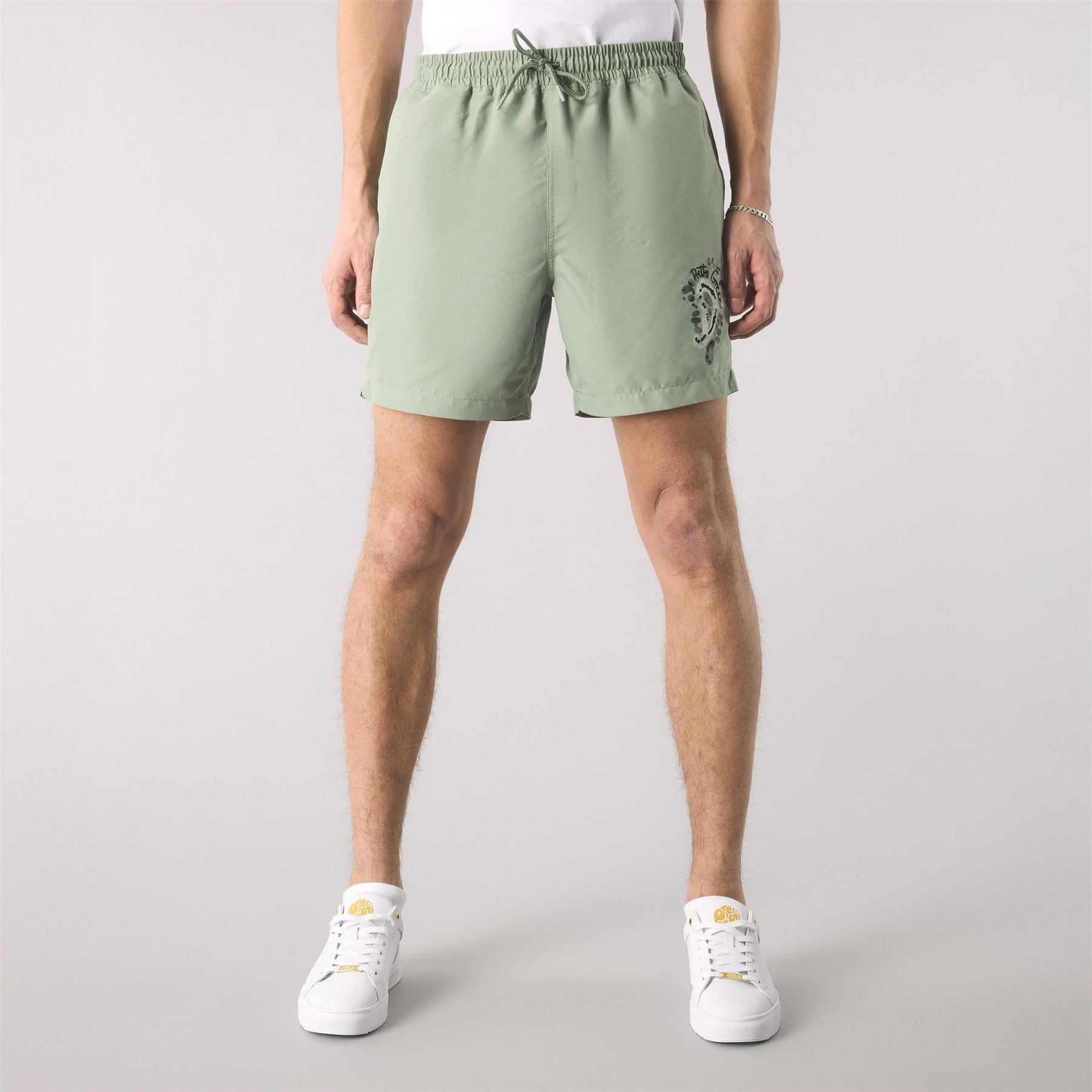 Pretty Green Regular Fit Graphic Print Swim Shorts