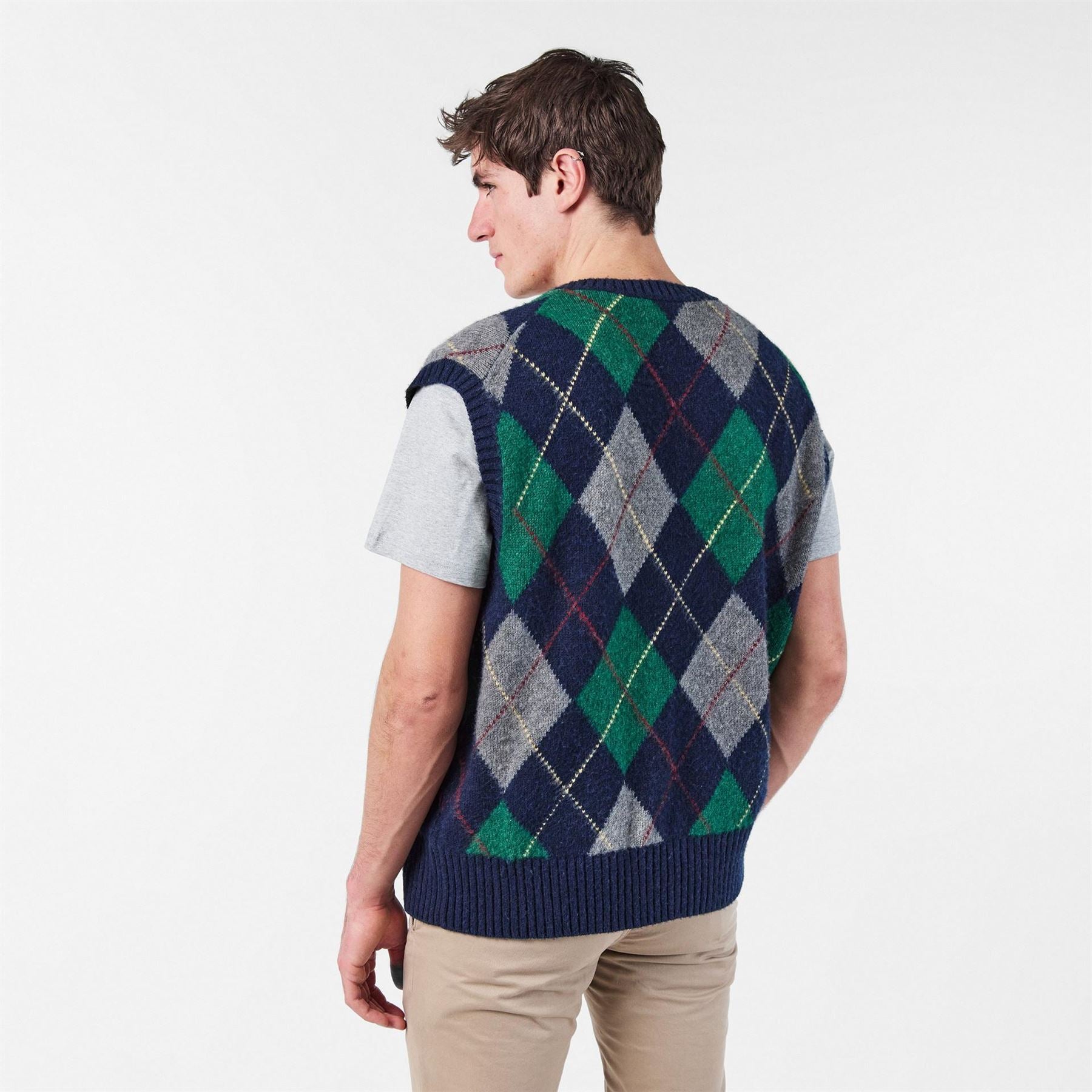 Polo Ralph Lauren Diamond Wool Knitted Sweater Vest
