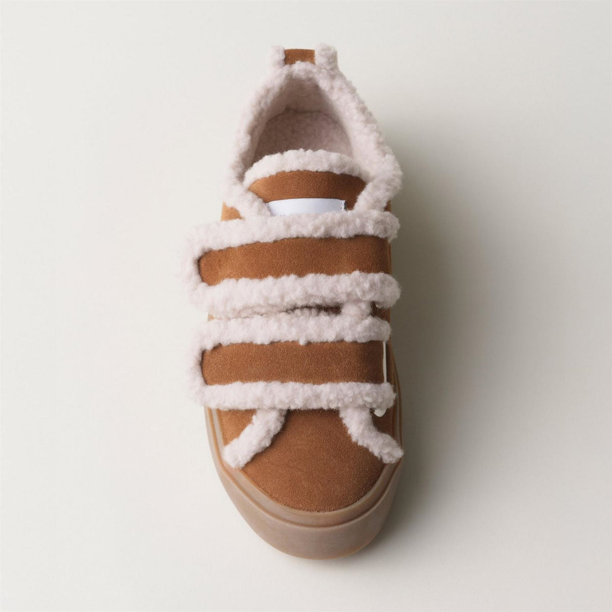 Inuikii Shearling Velcro Low Top Sneakers