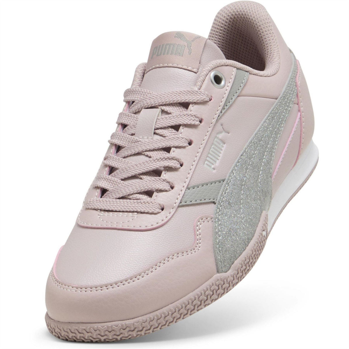 Puma Bella D Glitter Canvas Low Top Sneakers