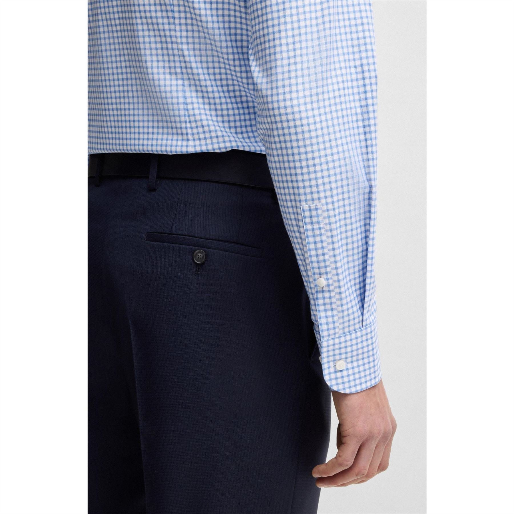 Boss Hbb Hhank Spread C1 Plain Long Sleeve Shirt