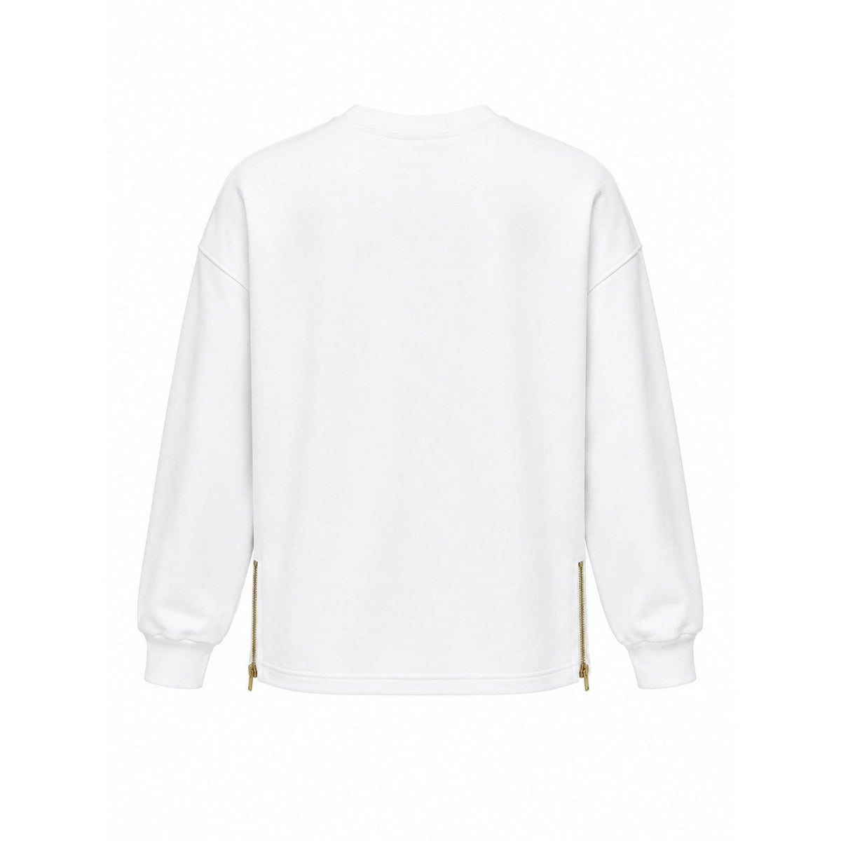 Biba Graphic Crew Neck Ribbed Collar Long Sleeve Sweatshirt