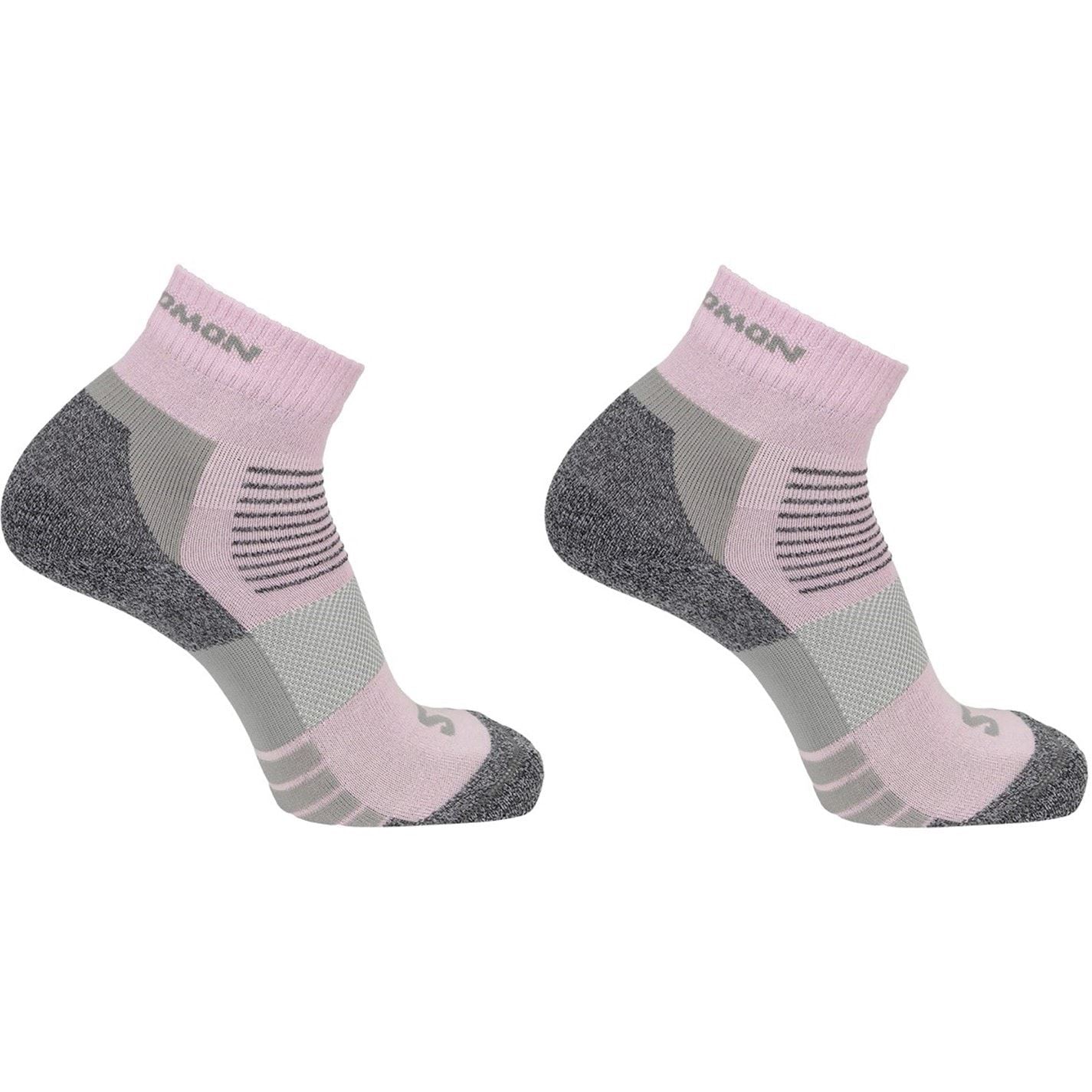 Salomon Womens Merino Quarter 2 Pack Walking Sock