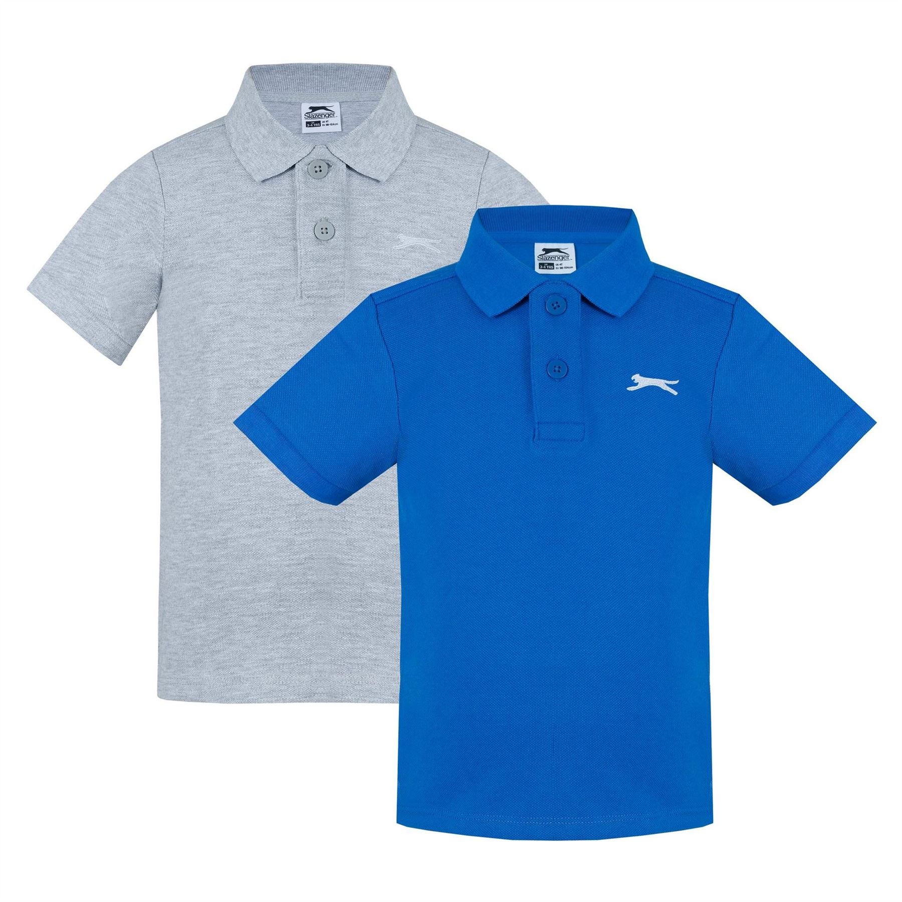 Slazenger Boys 2 Pack Polo Shirts