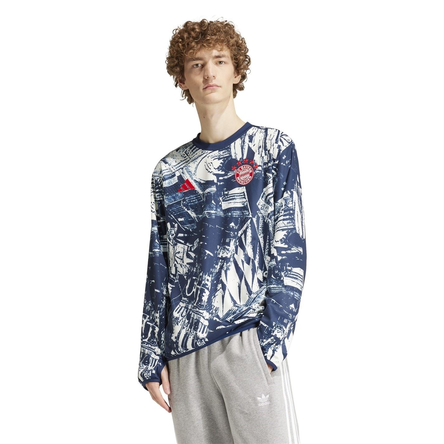 adidas Bayern Munich Pre Match Warm Up Top 2023 2024 Adults