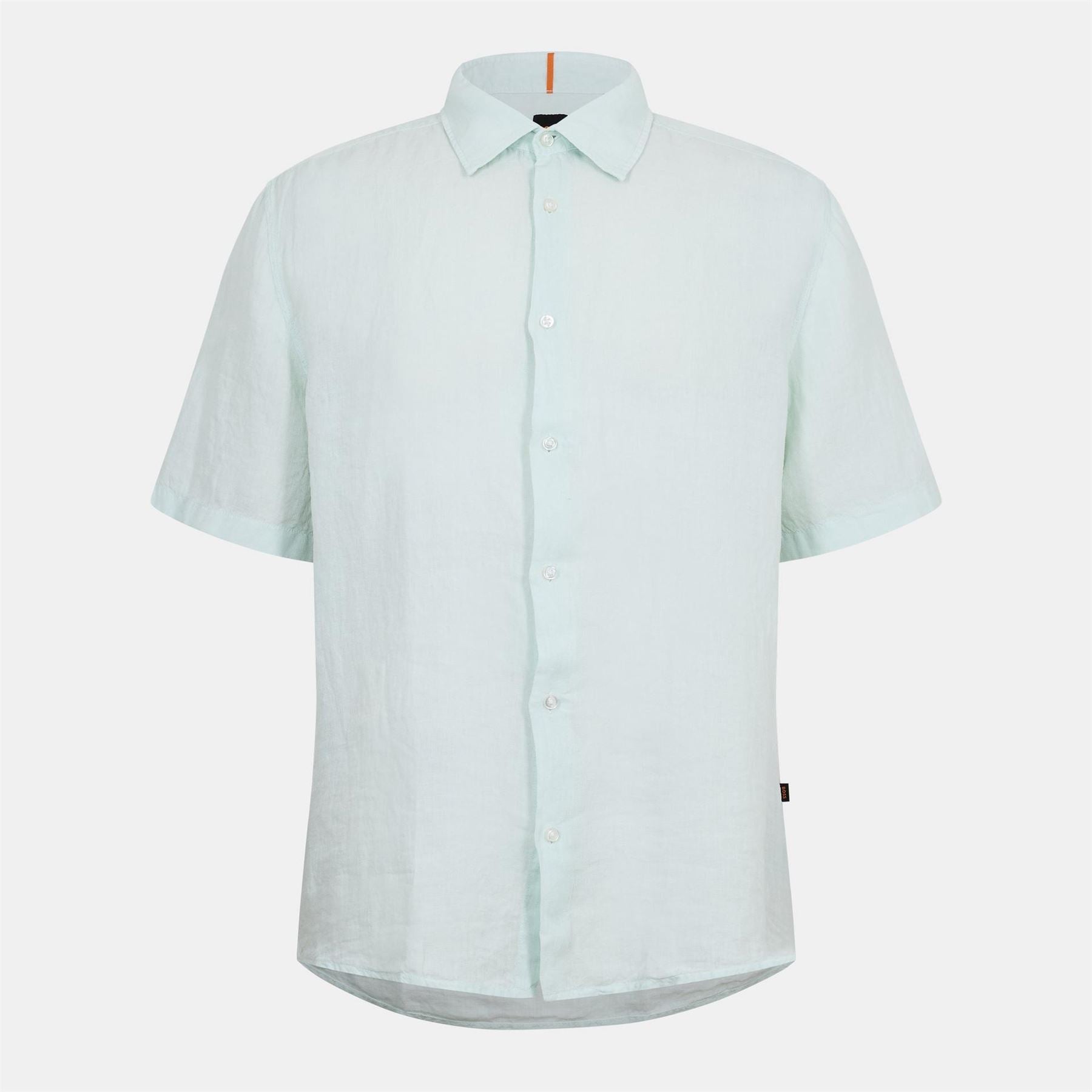 Boss Collared Neck Short Sleeve Regular Fit Shirt
