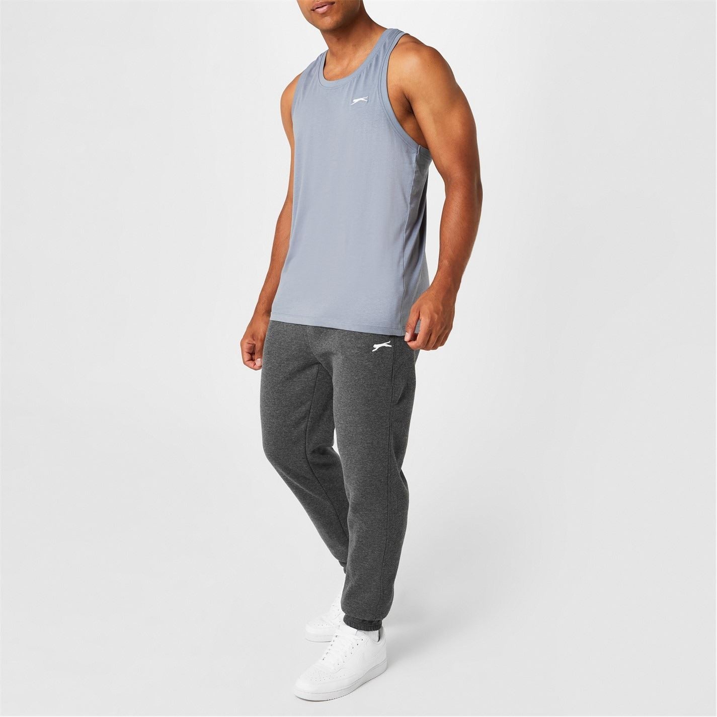 Slazenger Mens Cuffed Fleece Jogging Bottoms