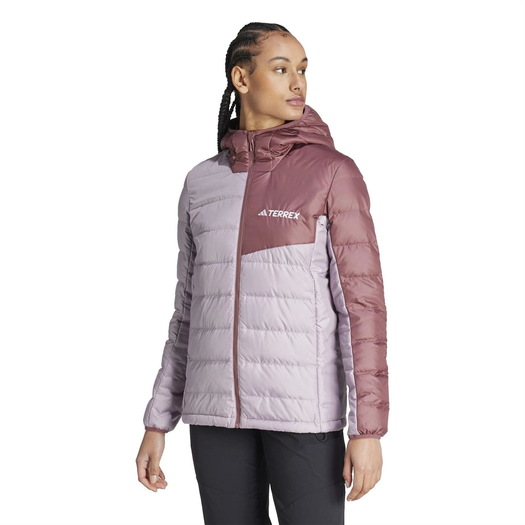 adidas Womens Terrex Multi Light Down Hooded Jacket
