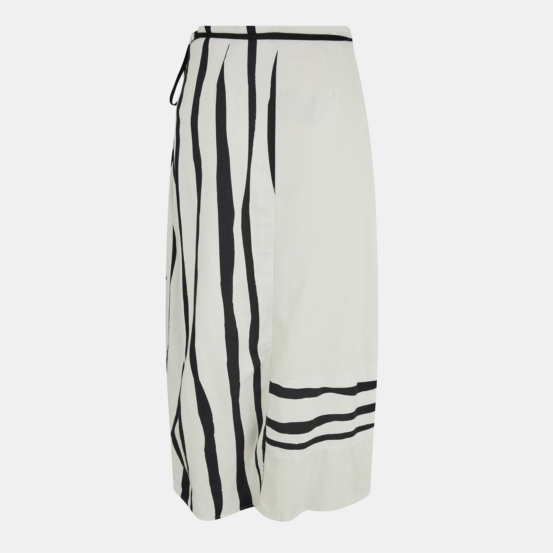 French Connection Genevieve Maxi Stripe Patterned Wrap Skirt