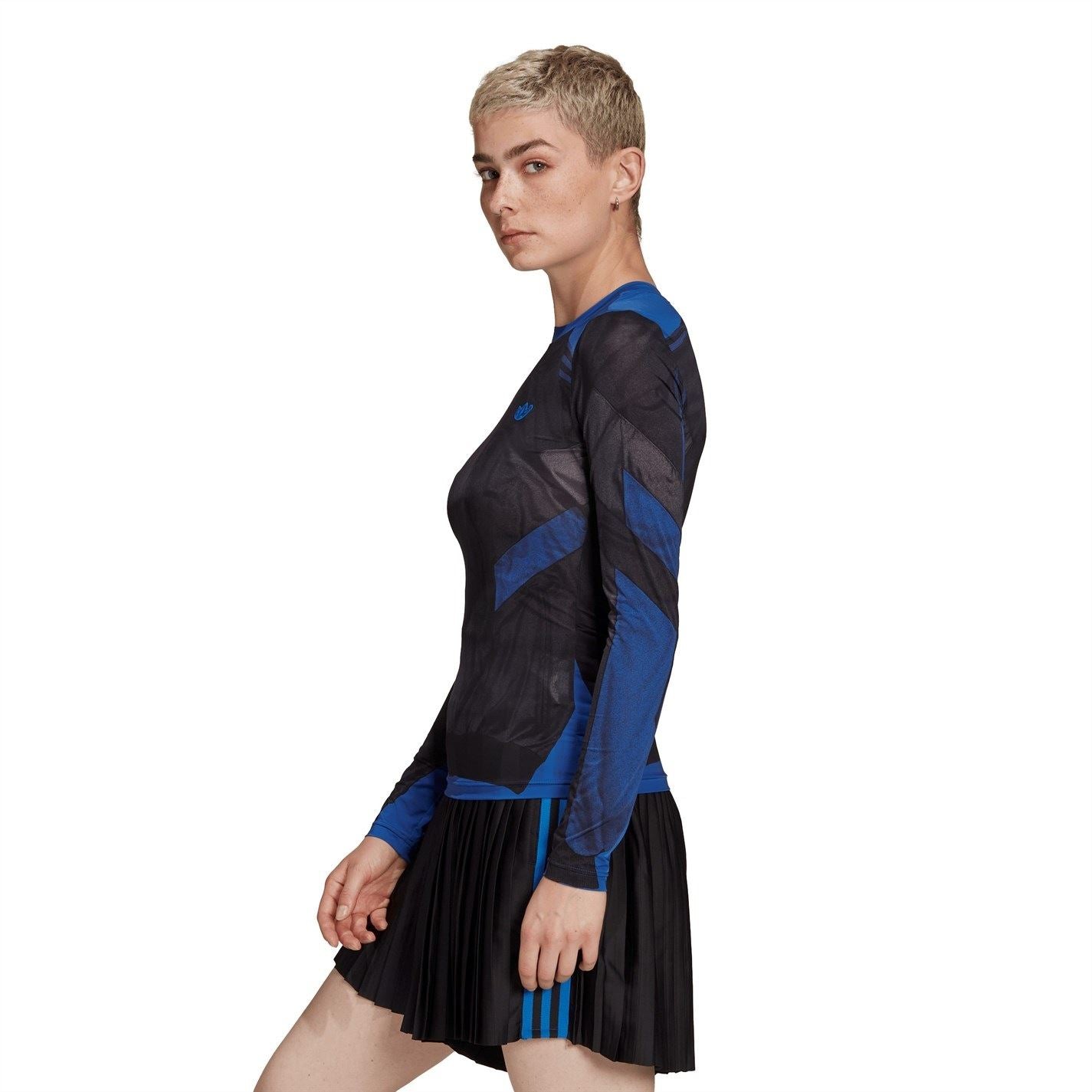 adidas Originals Regular Fit Crew Neck Long Sleeve T-Shirt