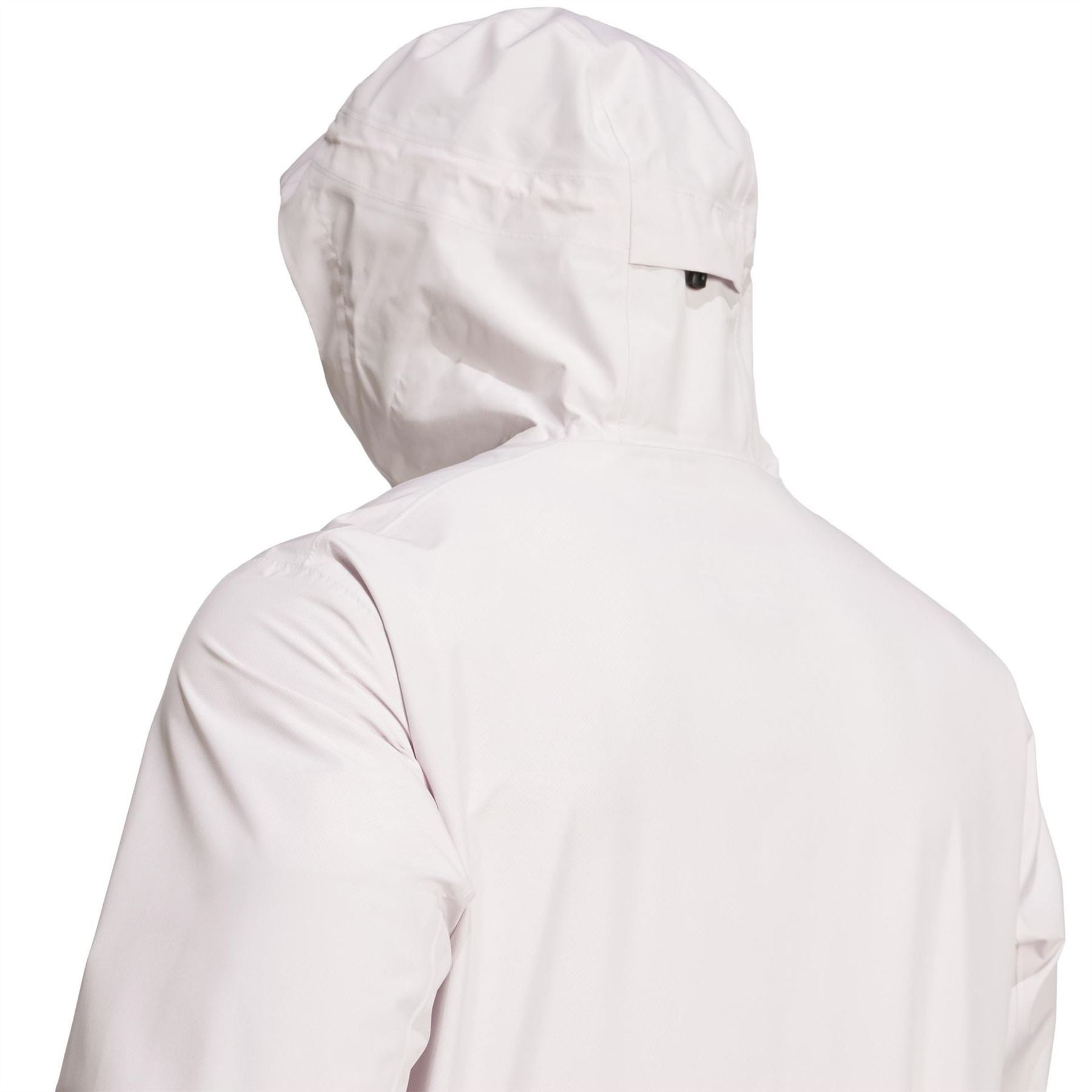 adidas Solid Patterned Hooded Zipped Pocket Running Jacket