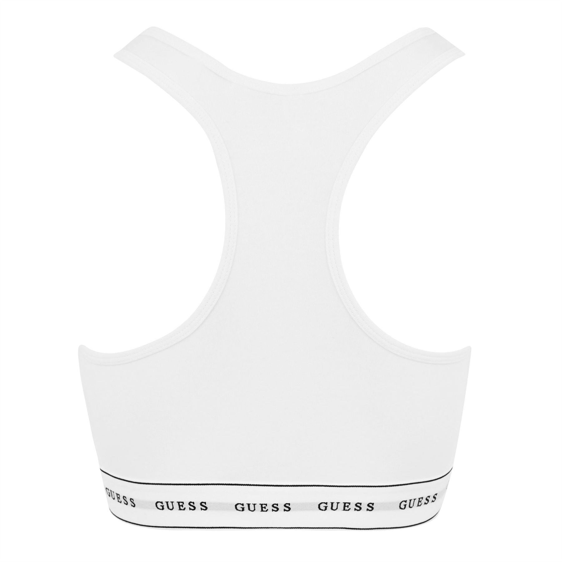 Guess Scoop Neck Sleeveless Waist Length Bra
