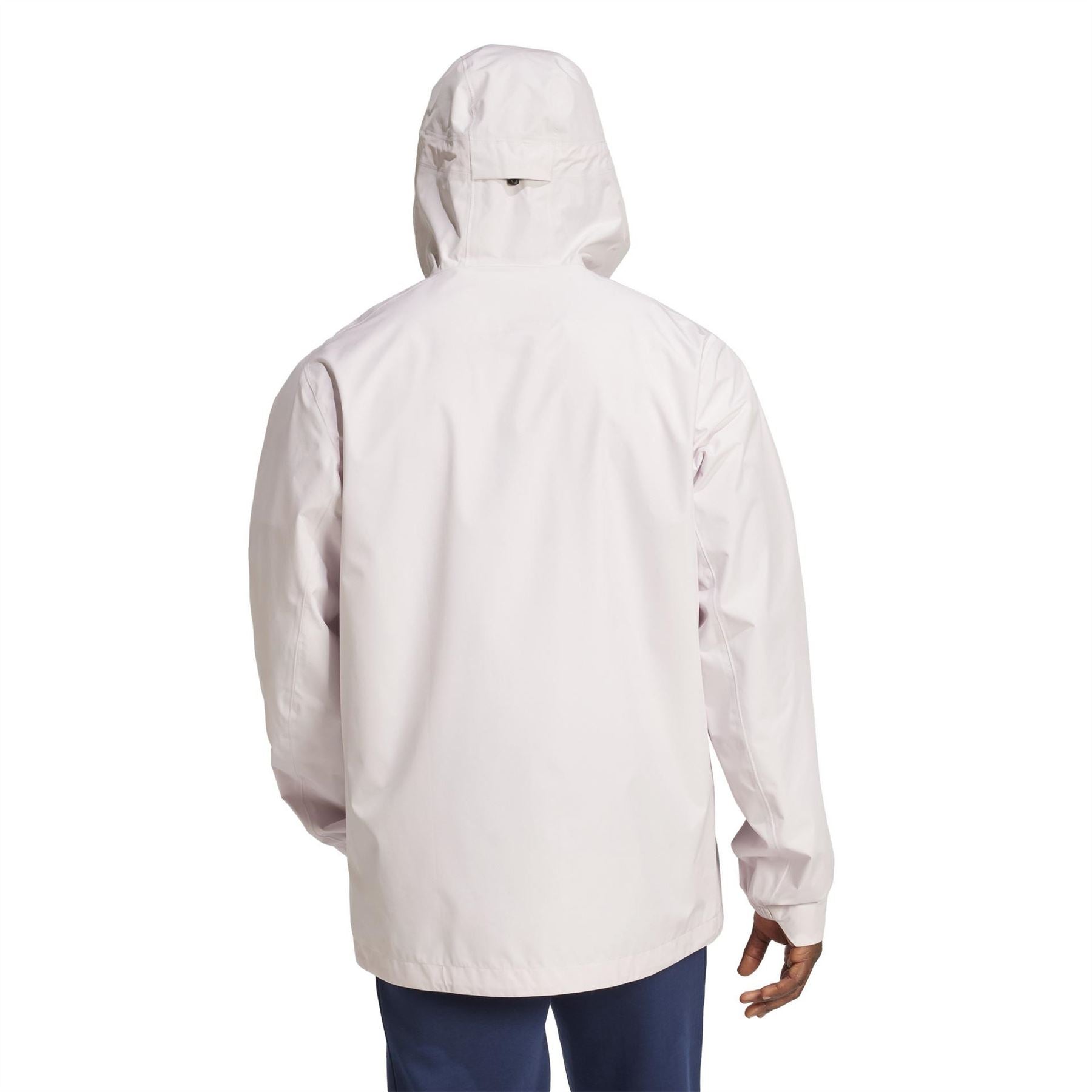 adidas Solid Patterned Hooded Zipped Pocket Running Jacket