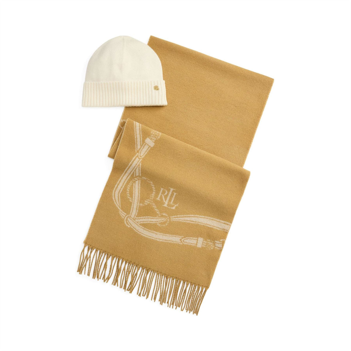Lauren by Ralph Lauren Scarf And Beanie Winter Set