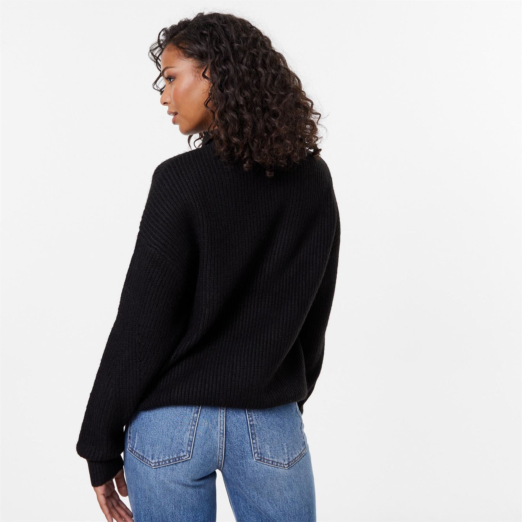 Jack Wills High Neck Zip Knitted Jumper