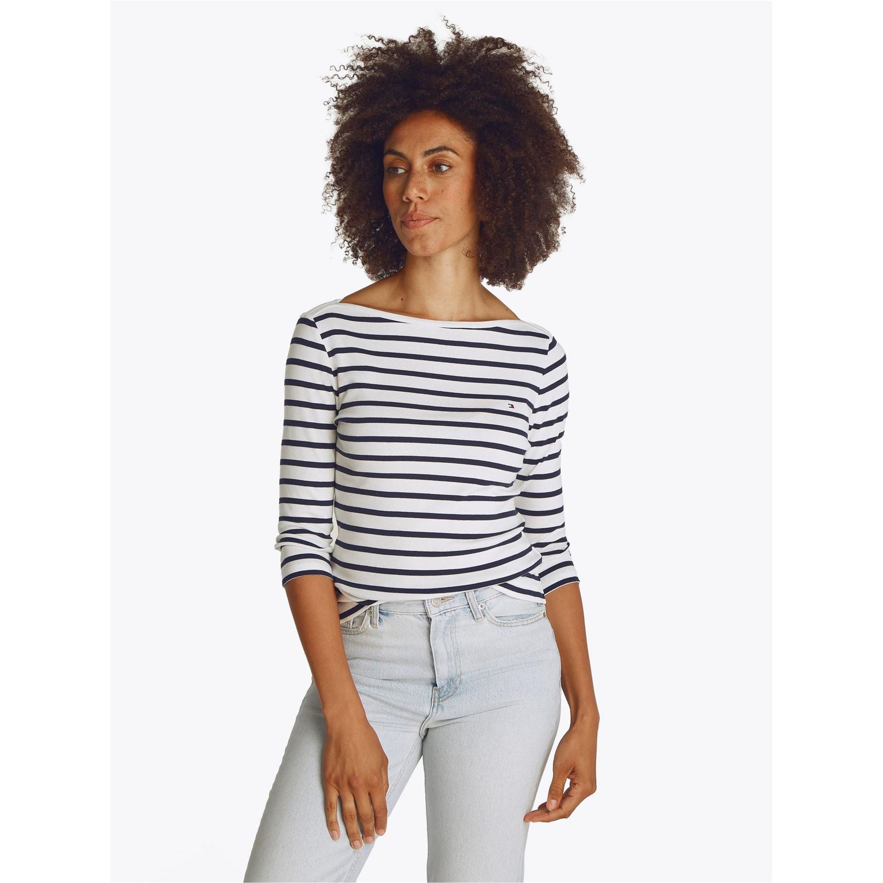 Tommy Hilfiger Cody Slim Fit Boat Neck 3/4 Sleeve T-Shirt