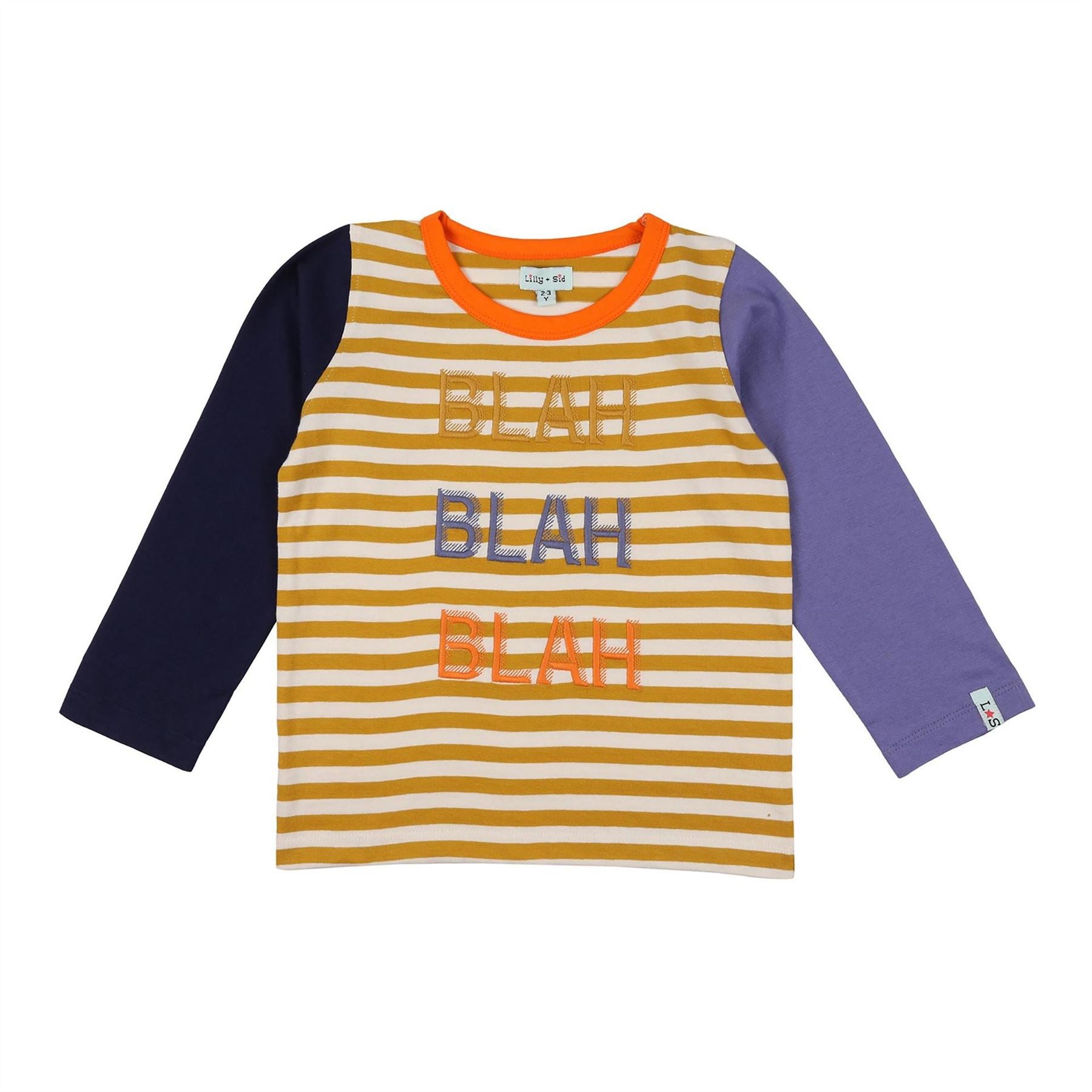 Lilly and Sid  And  Sid Multicoloured Blah Blah Blah Slogan Print Top