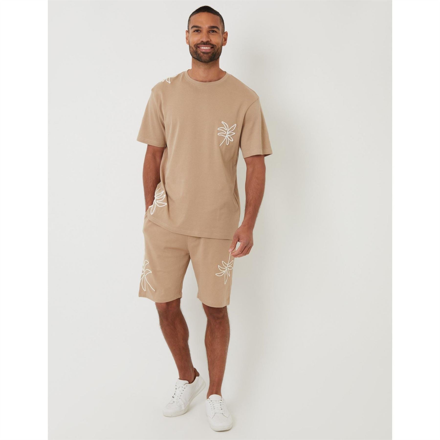 Threadbare Granada Embroidered Regular Fit T-Shirt