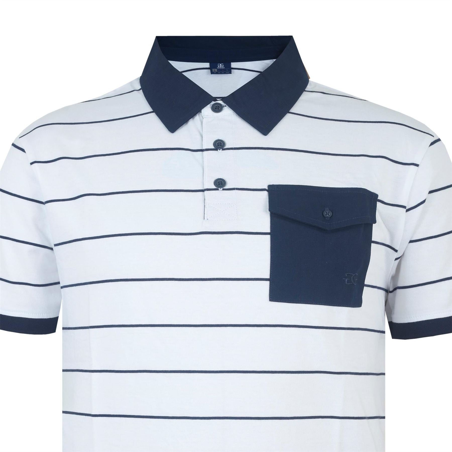 Giorgio Stripe Short Sleeve Polo Shirt