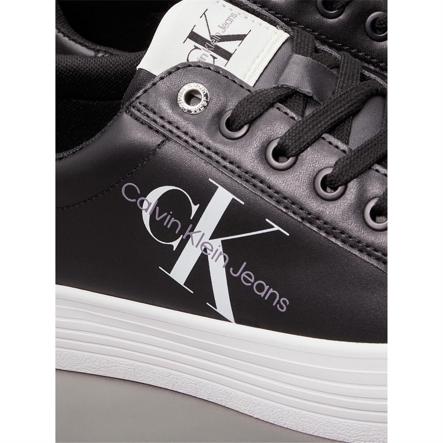 Calvin Klein Jeans Vulc Flatform Lace Up Low Top Trainers