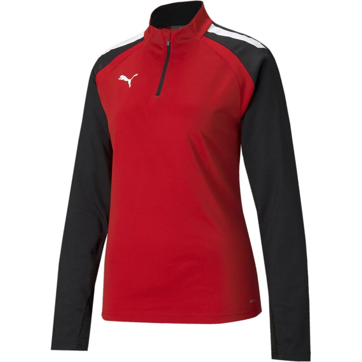 Puma Womens Teamliga Quarter Zip Top W Drill