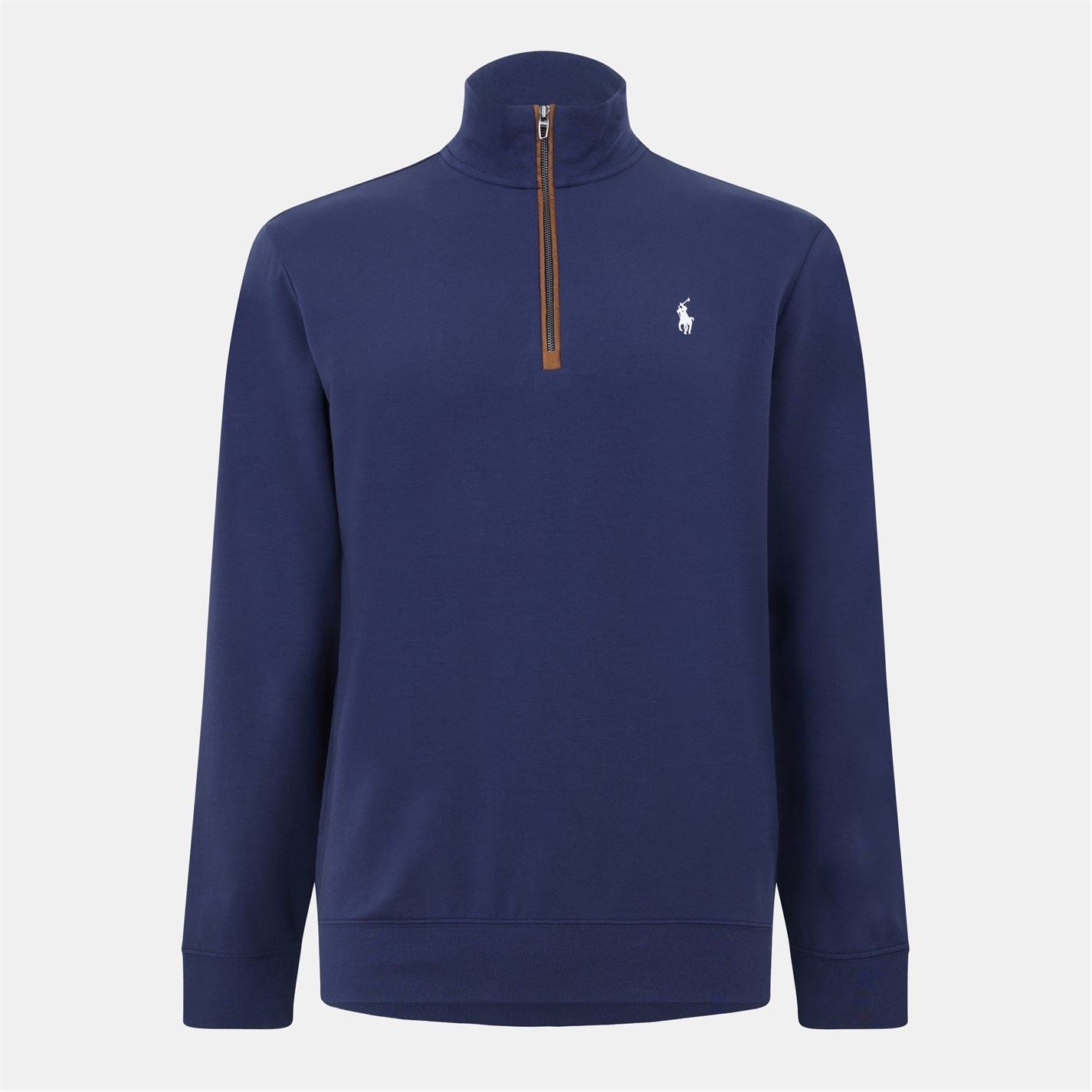 Polo Ralph Lauren Terry Zip Neck Long Sleeve Sweatshirt