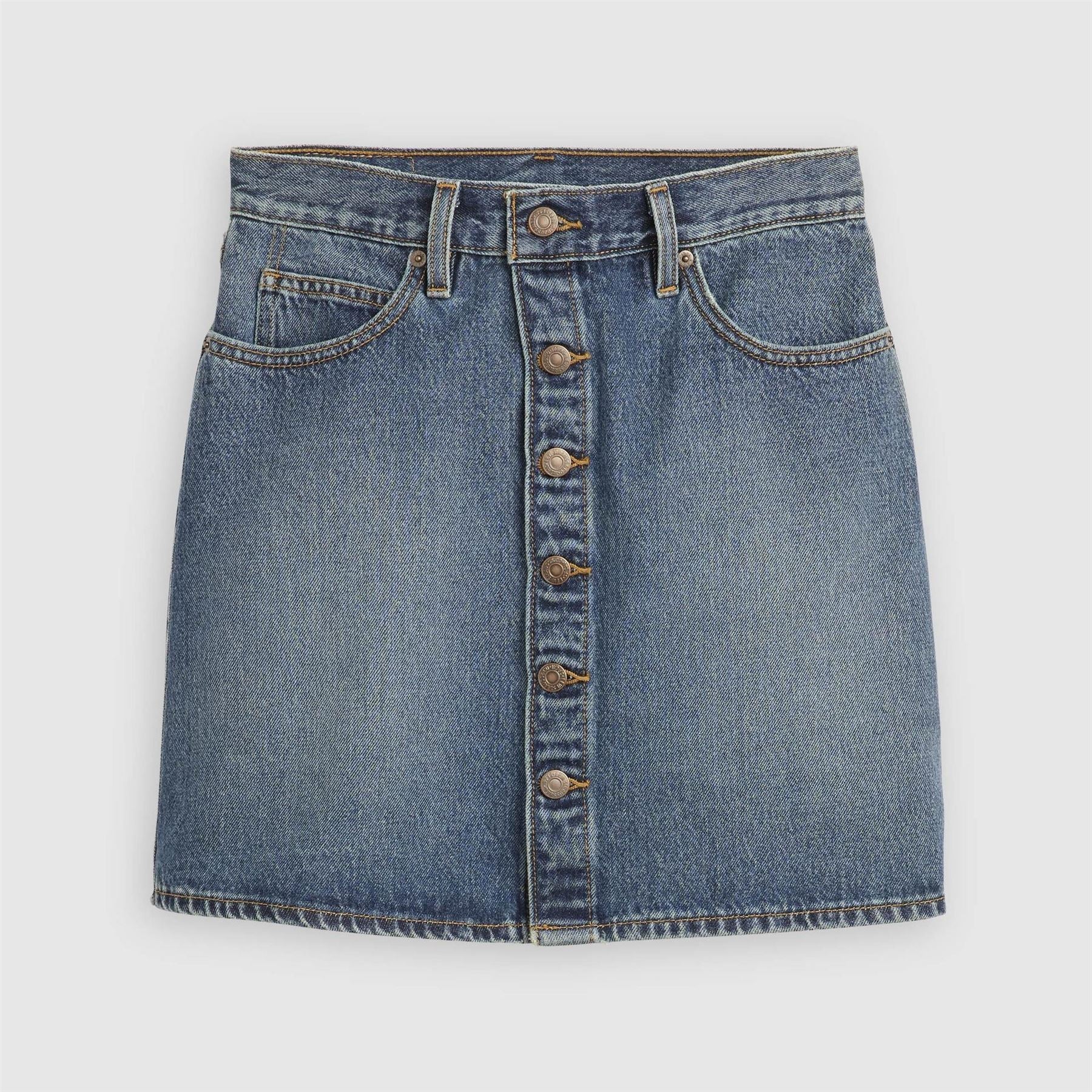 Levis Retro Button Front Skirt