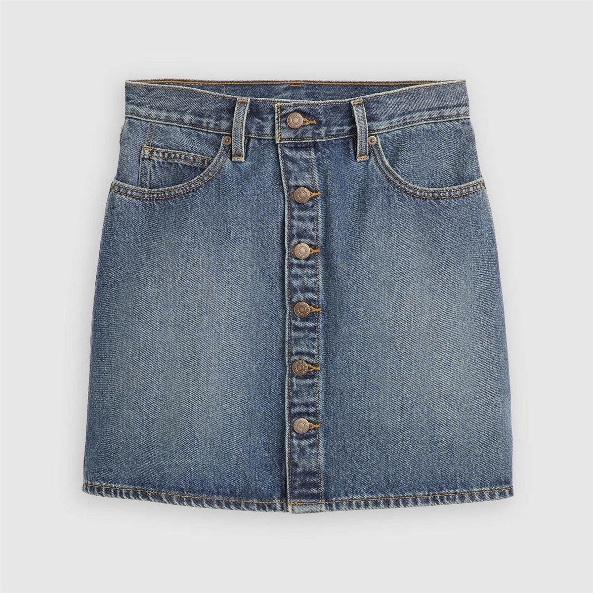 Levis Retro Button Front Skirt