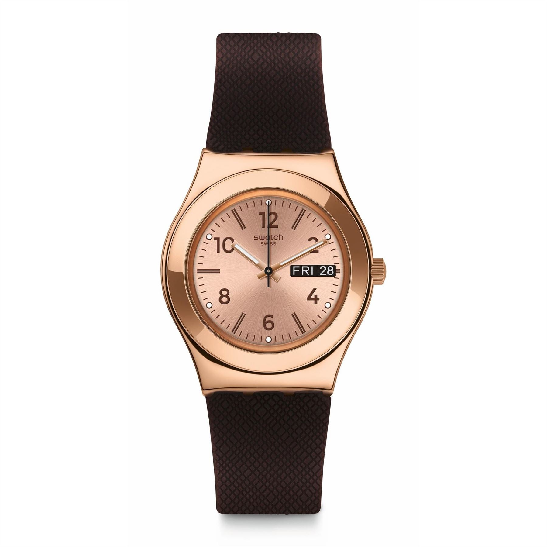 Swatch Irony Rubber Single Wrap Strap Dress Analogue Watch