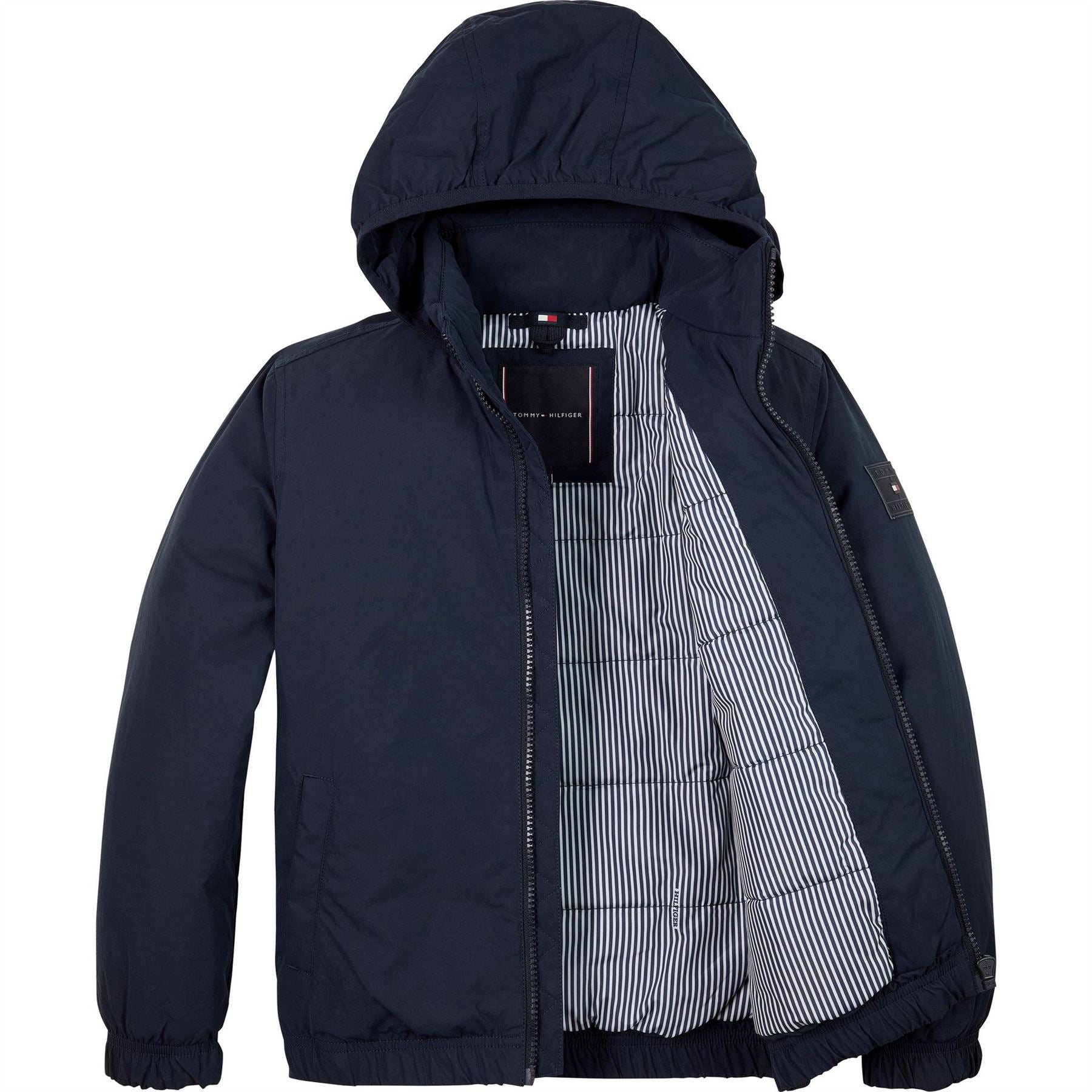 Tommy Hilfiger Patch Hooded Jacket Juniors
