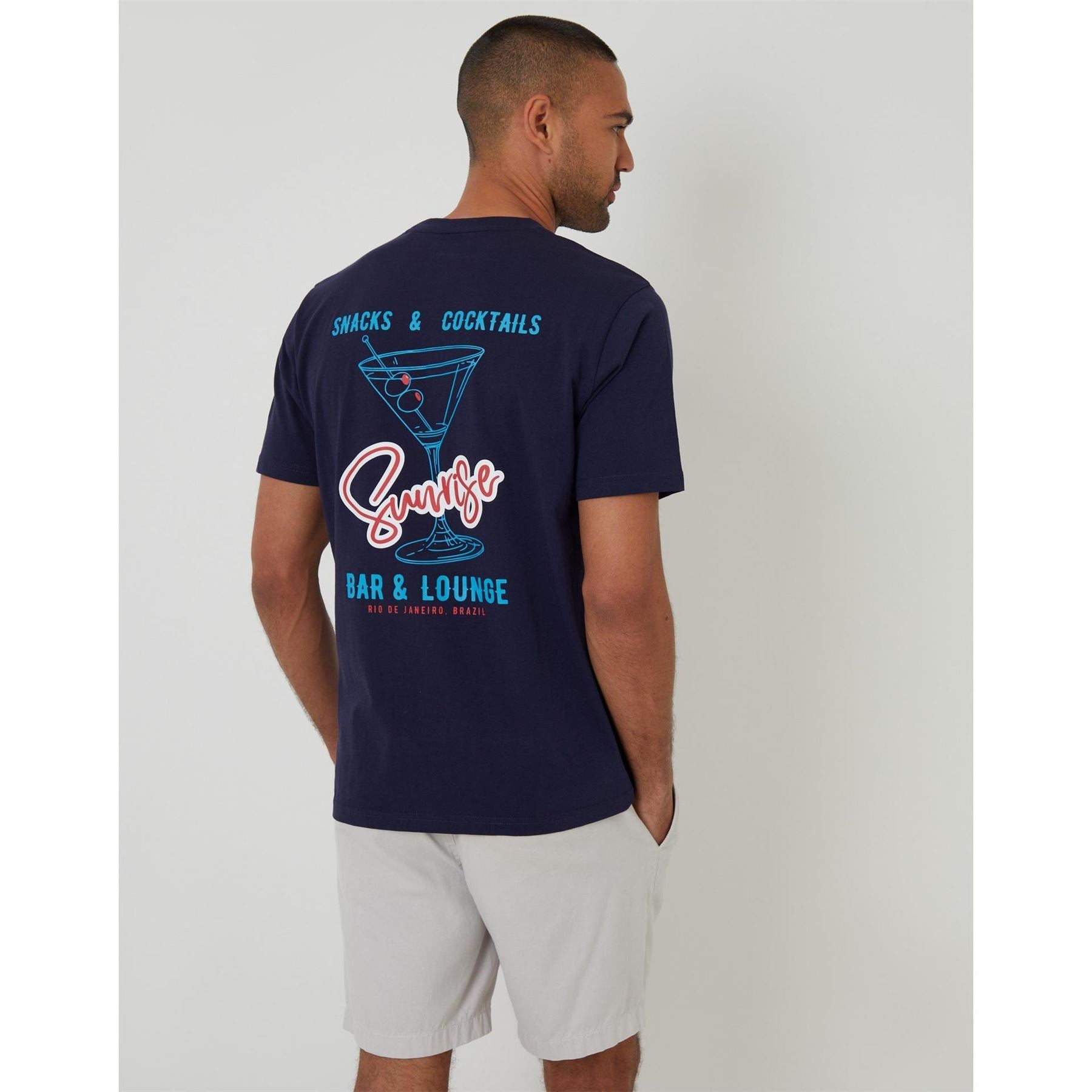 Threadbare Regular Fit Lettering Crew Neck T-Shirt