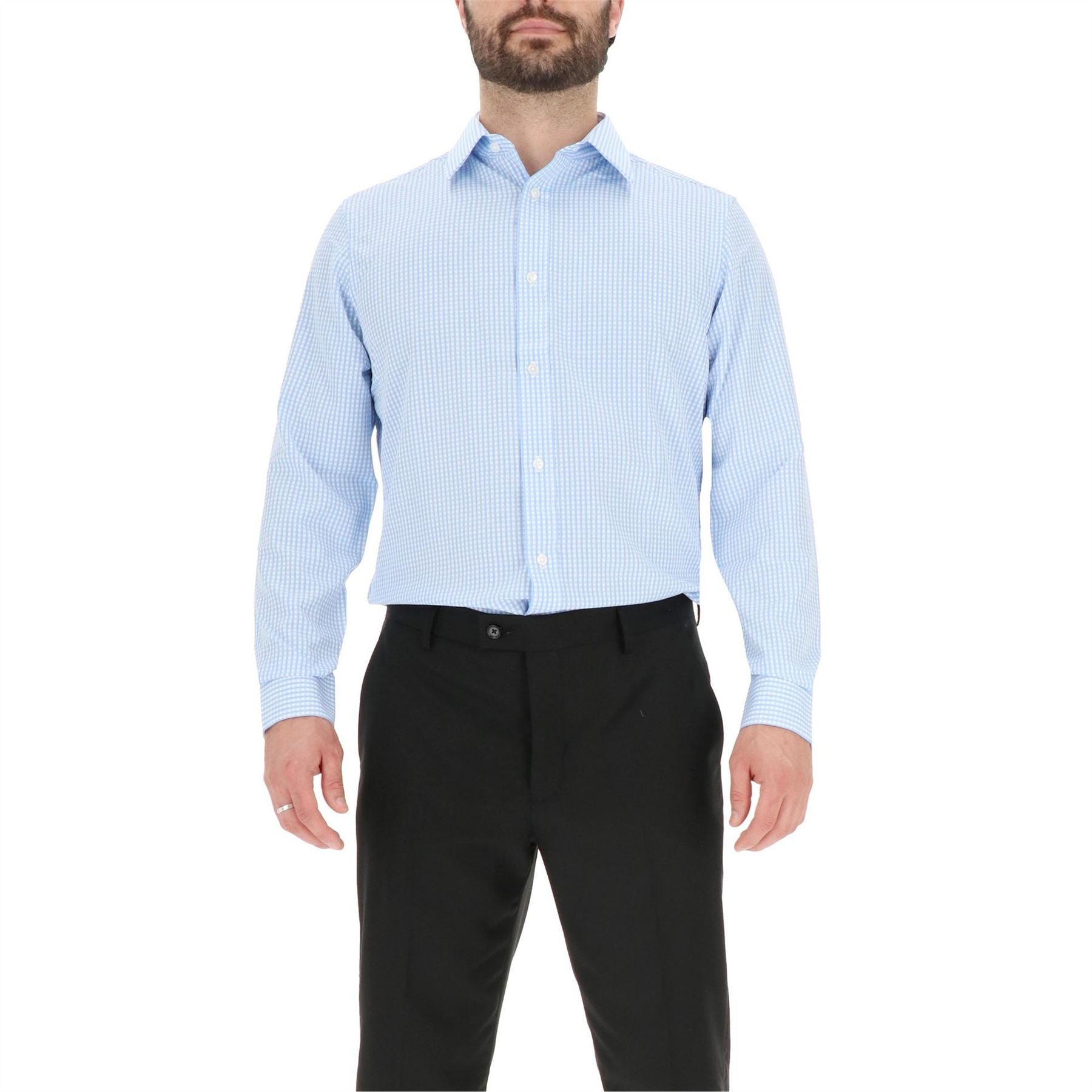 Scotch and Soda Collared Neck Point Collar Long Sleeve Shirt