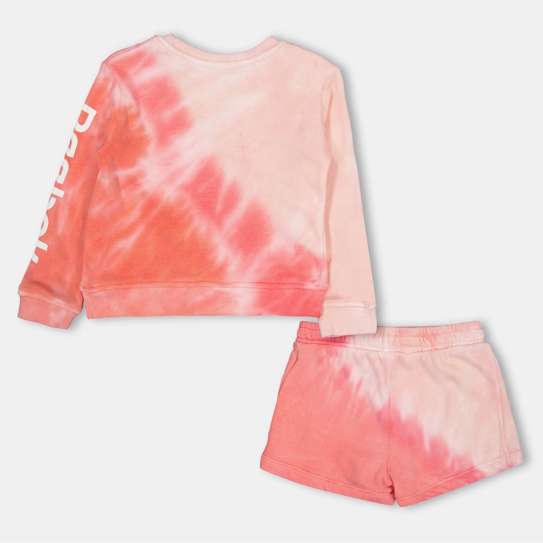 Reebok Tie Dye Crew Neck Long Sleeve Sweatshirt Set