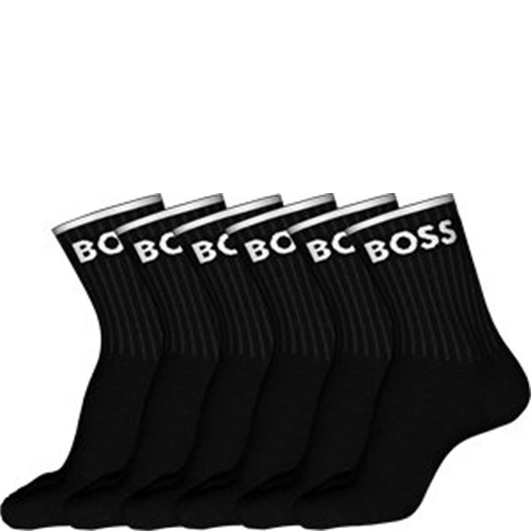 Boss Logo Print Crew Socks