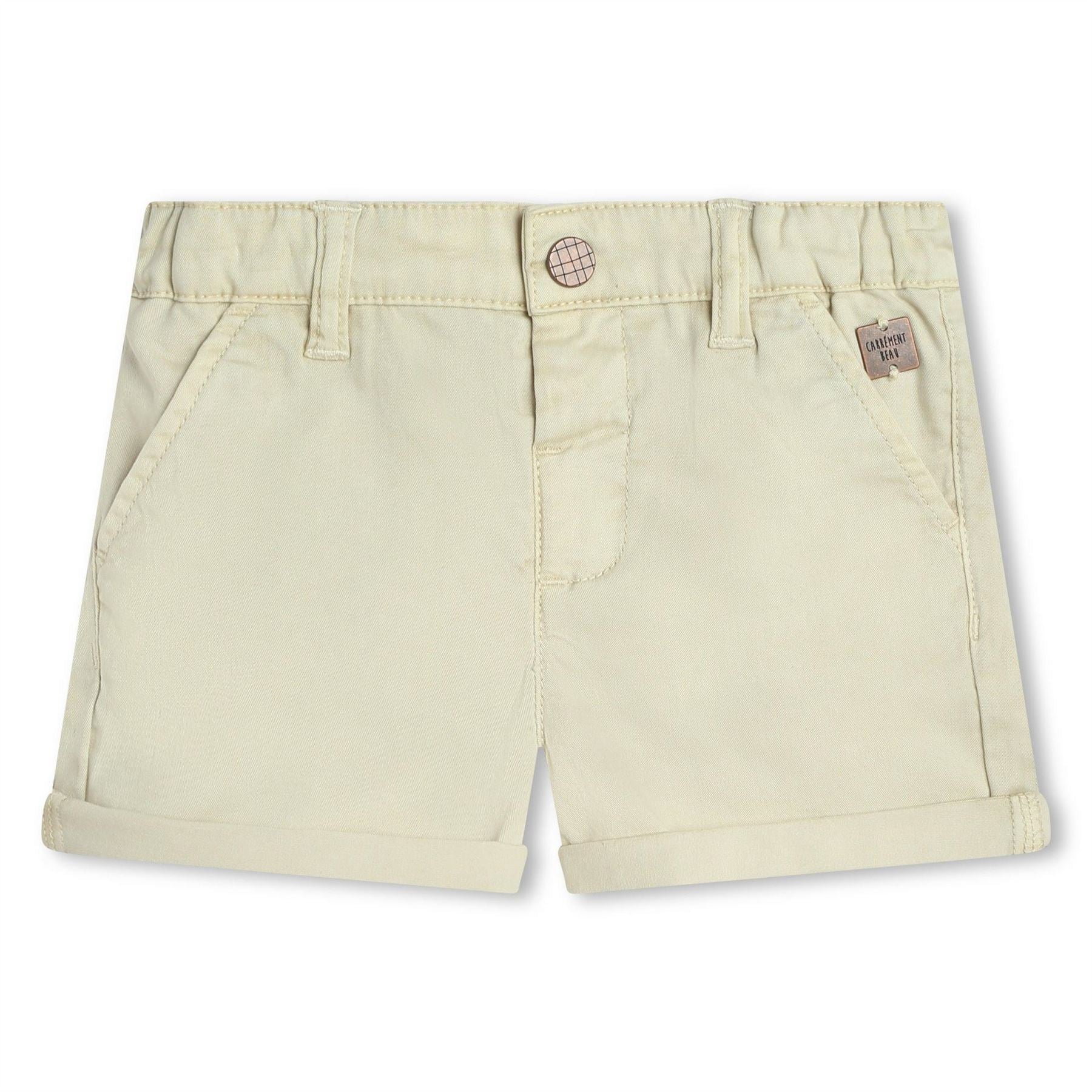 Carrement Beau Solid Banded Hem Bermuda Shorts