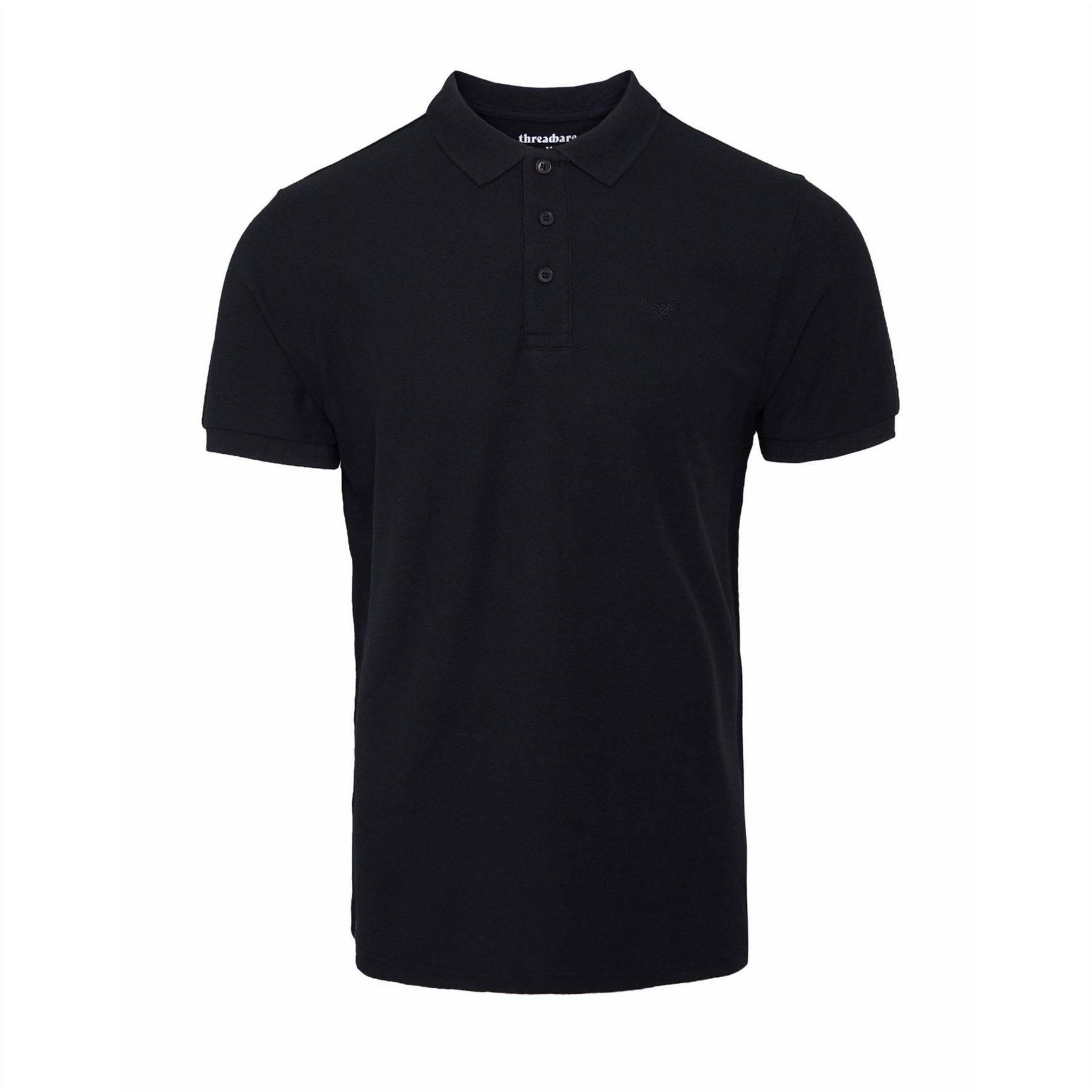 Threadbare 3 Pack Solid Patterned Regular Fit Polo Shirt
