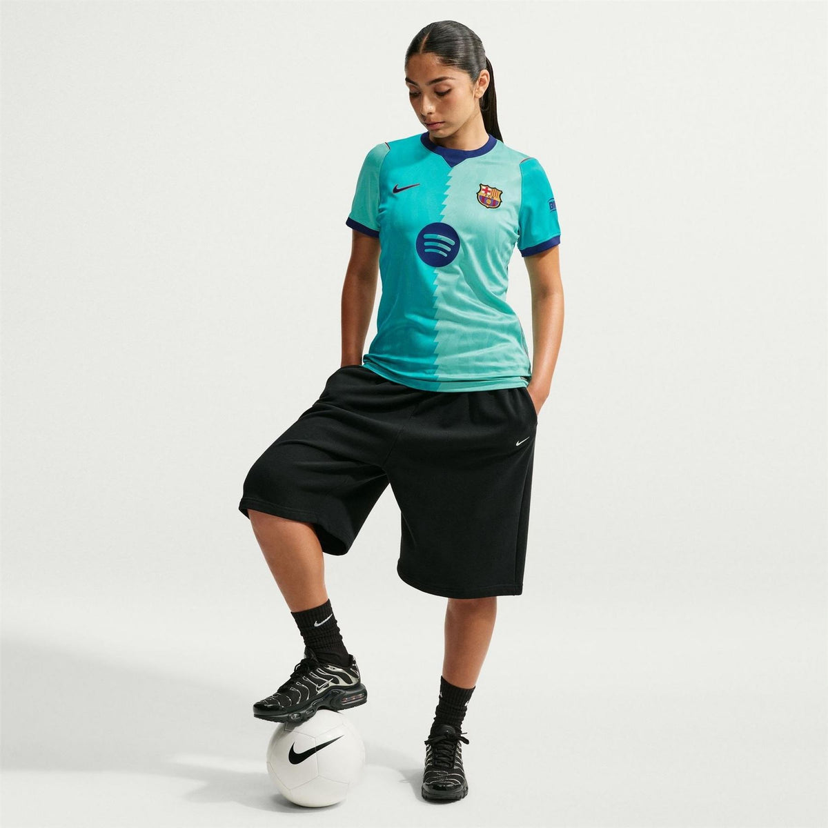 Nike Barcelona Third 2024 2025 Dri Fit Short Sleeve Shirt