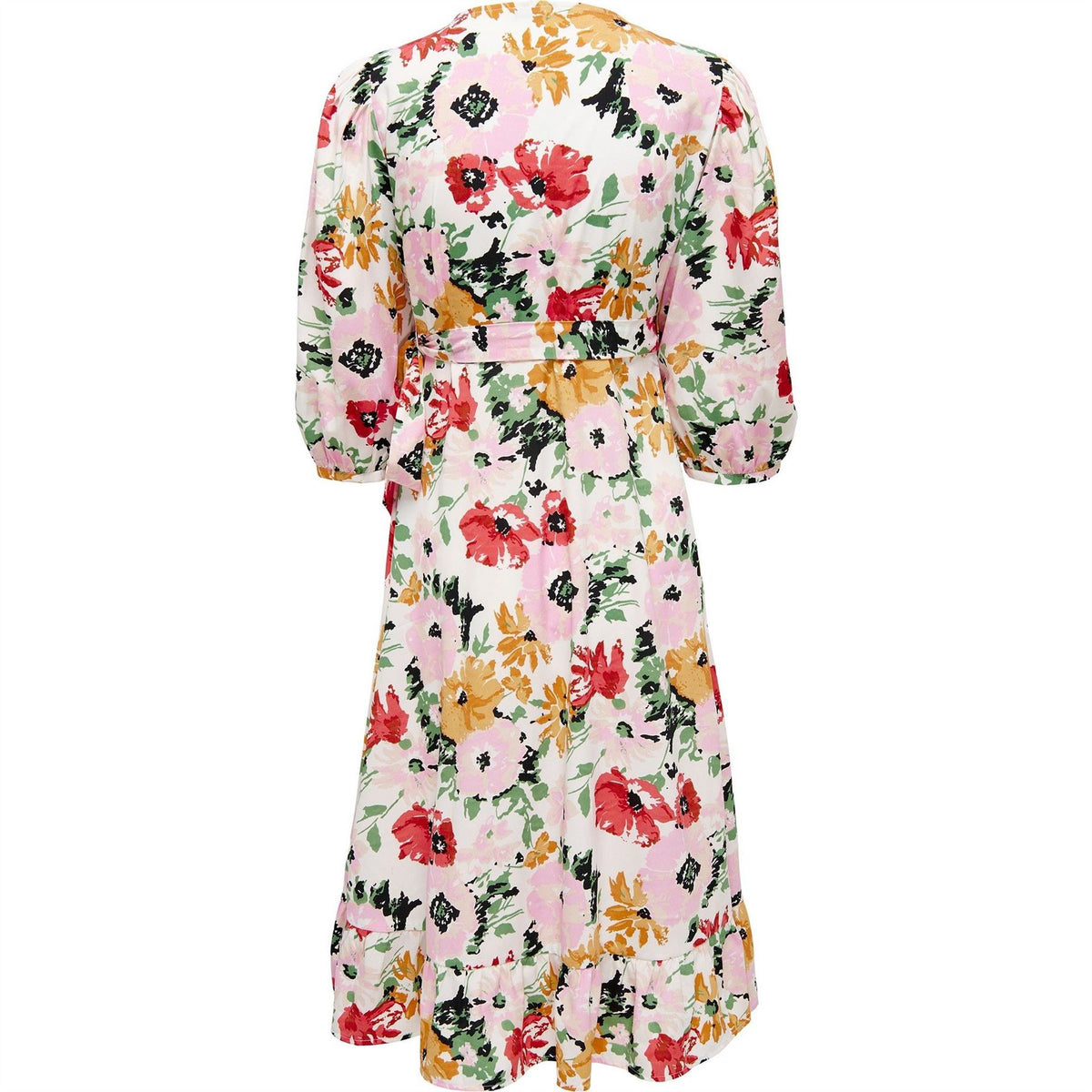 Only Olivia V-Neck Midi Wrap Dress