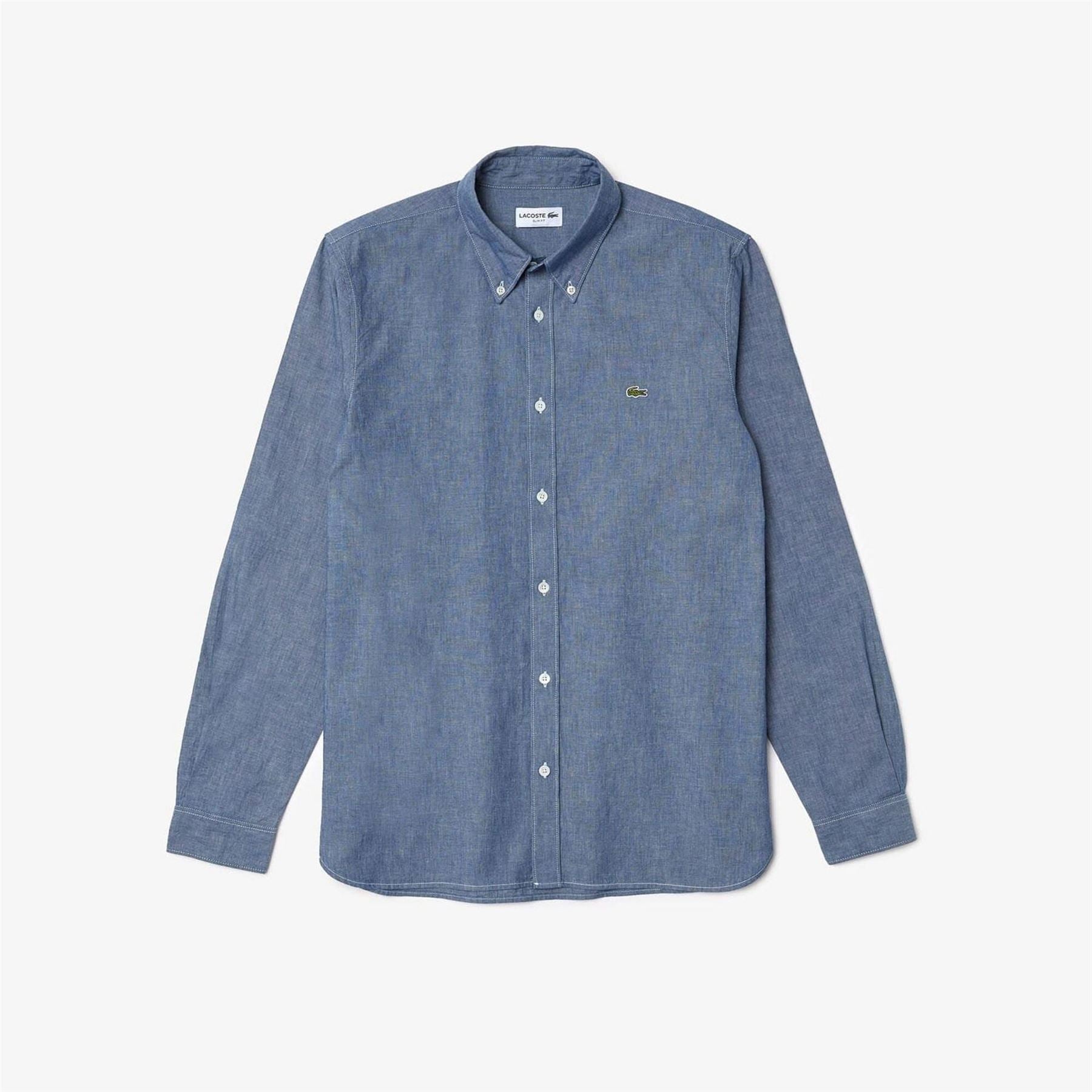 Lacoste Fit Concealed Placket Poplin Shirt